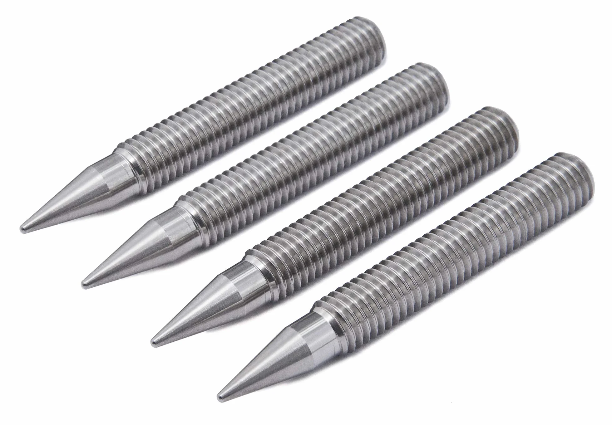 PrecisionGeek M10 L-75mm INOX Haut-Parleur Pointes de découplage/Cônes + Douille hexagonale Lot de 4