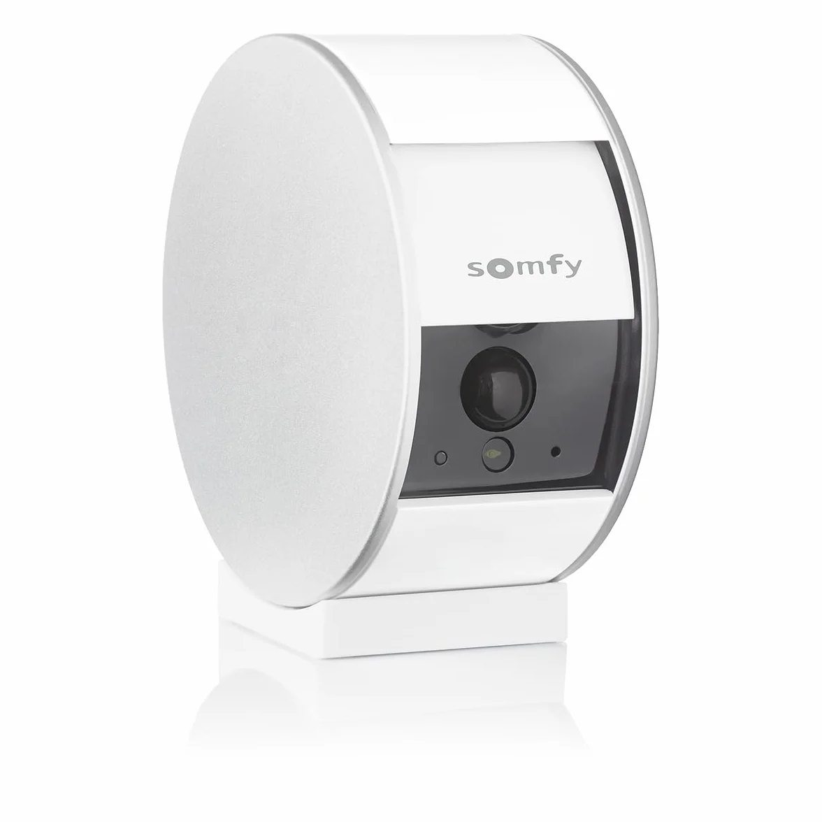 somfy 2401507 - Indoor Camera, Caméras avec volet motorisé, Compatible : Alexa, Google Home et Tahoma, Vision Nocturne, Détection de Mouvement, Grand Angle, Enregistrements vidéo, Haut-Parleur