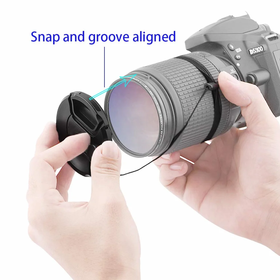 58mm Bouchon d'Objectif Cache Objectif pour Canon EF-S 18-55mm f/3.5-5.6 is II/STM/f/4-5.6 is STM Kit sur Canon EOS 4000D 2000D 1300D 1200D 850D 800D 760D 750D 700D 650D 600D 550D 500D 300d 250D 200D