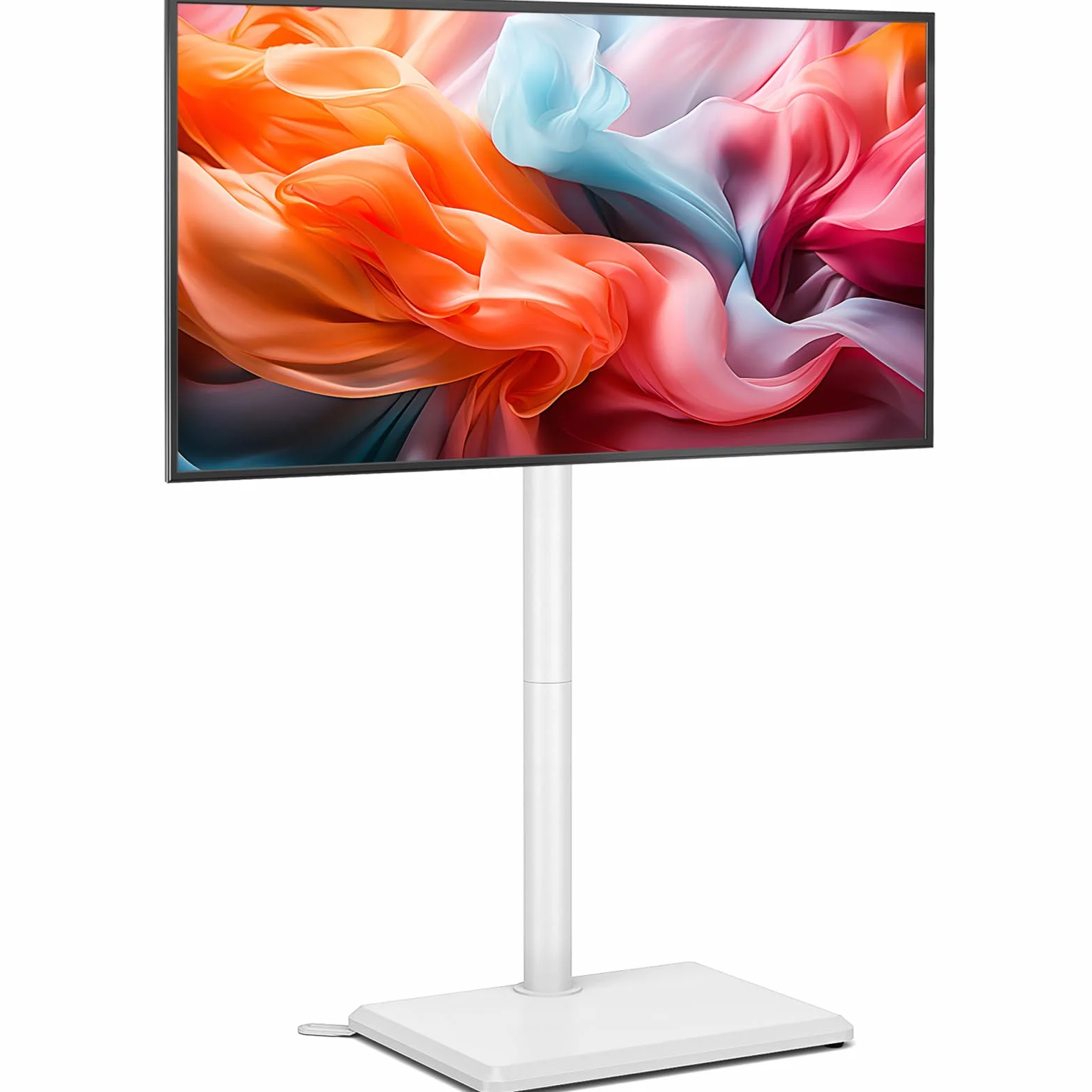 TVON Support TV au Sol pour Téléviseurs de 32 à 60 Pouces, Support TV Haut avec Pieds de Support, Support TVs d'angle Slim, Hauteur Réglable, Pivotant, Max VESA 400x400mm jusqu'à 40kg