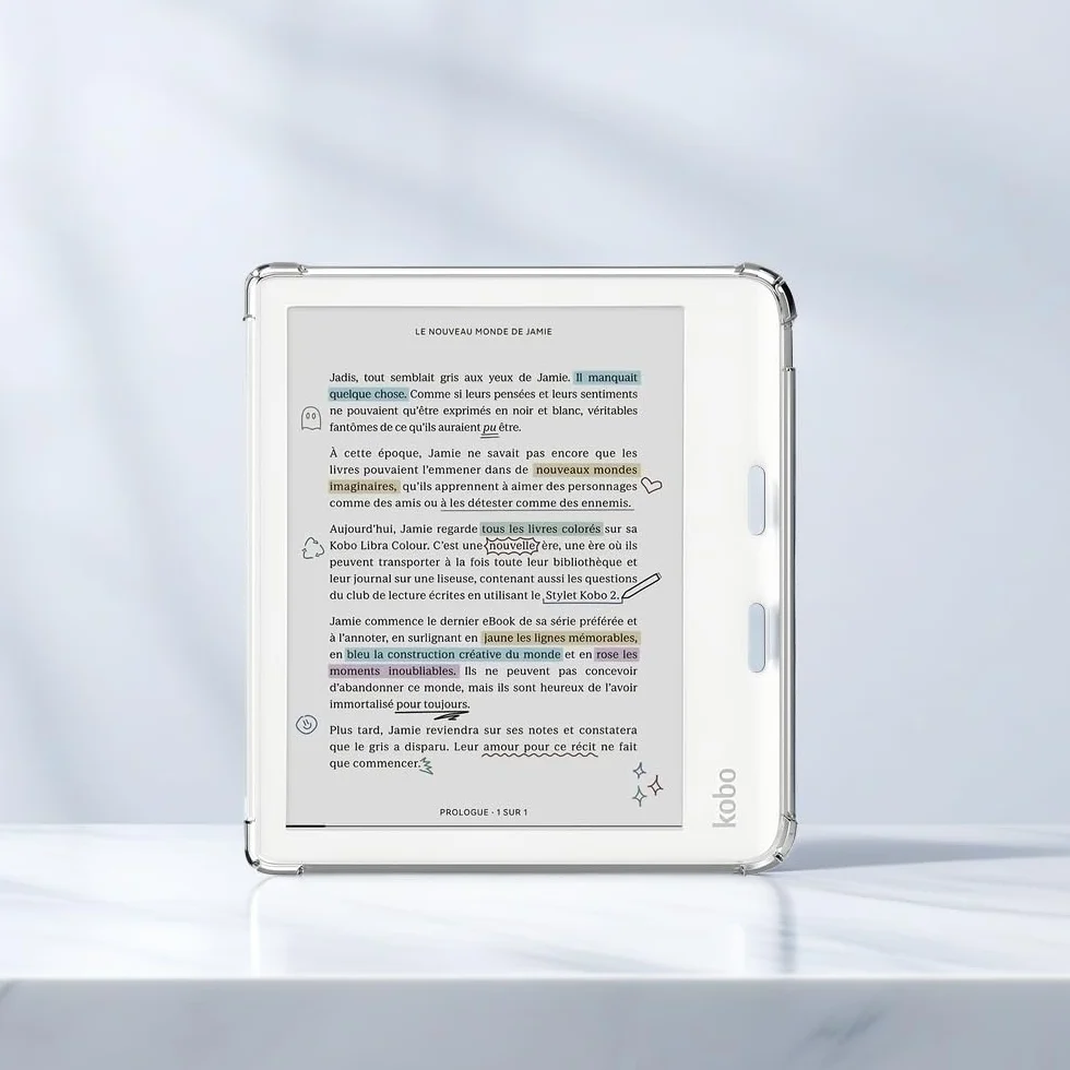 Coque pour Kobo Libra 2 / Libra Colour 7" Housse avec Coins renforcés Étui pour Libra 2 Ereader Libra Colour Étui