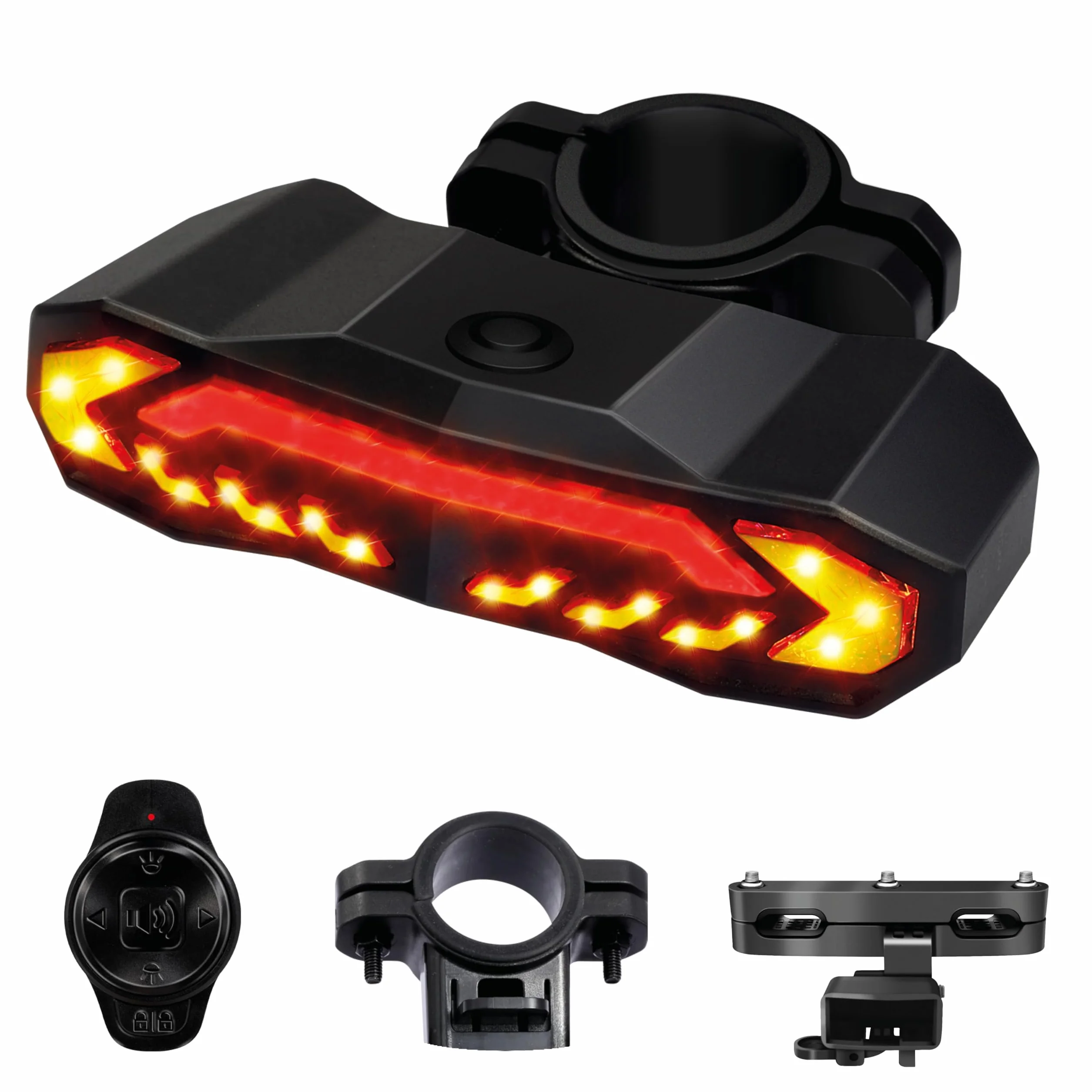 KIFLOW Clignotant Vélo Feu Arrière Alarme