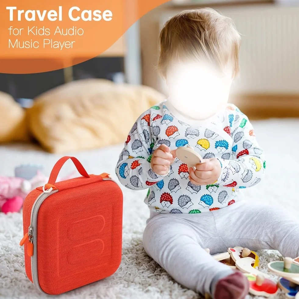 Étui de voyage pour Yoto Mini avec bandoulière réglable, peut contenir des mini, des écouteurs de lecteur et des cartes audio, porte-cartes en EVA, protection essentielle pour les