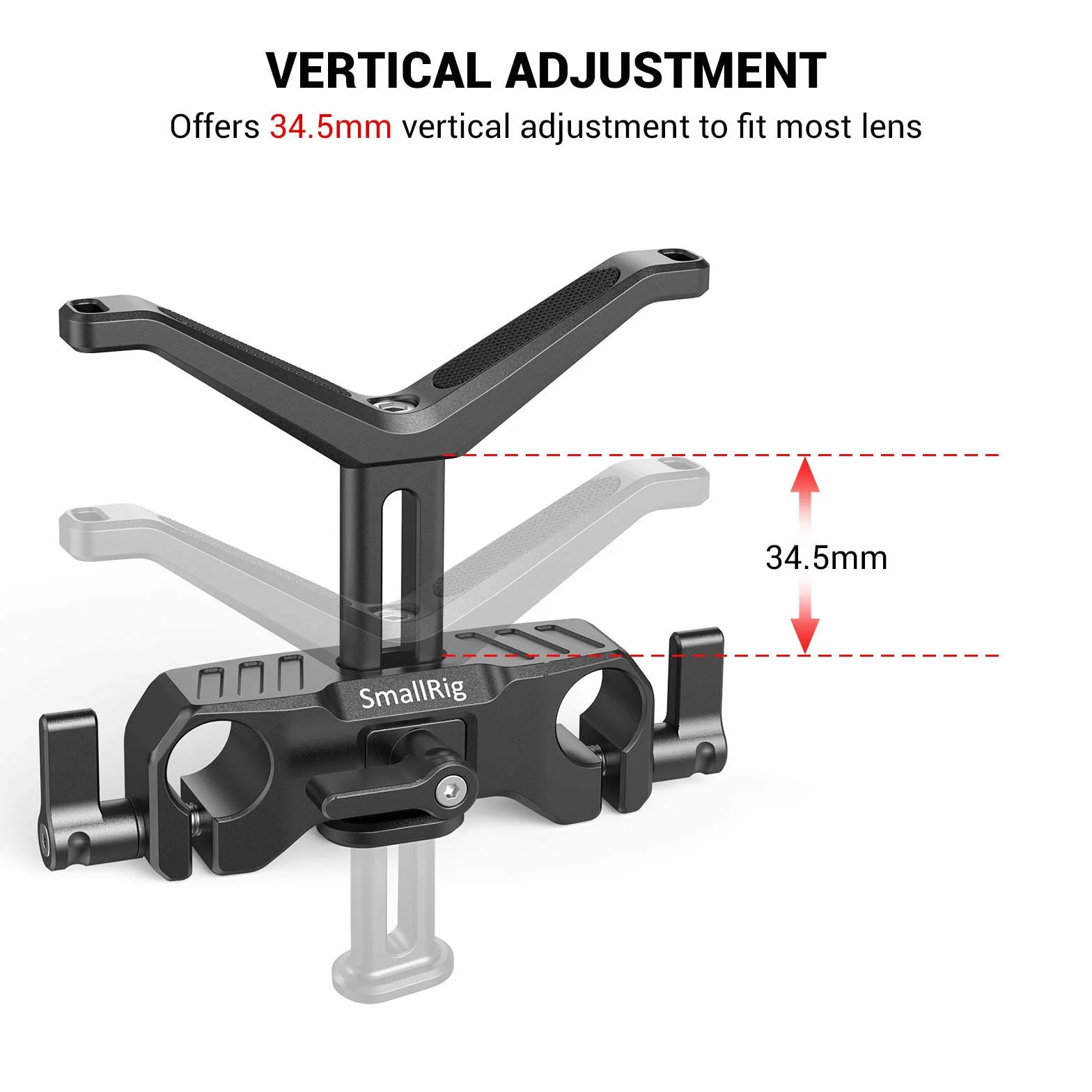 (Nouvelle Version) SMALLRIG Lens Support Bracket Objectif Support, Universel Soutien Objectif - 2680