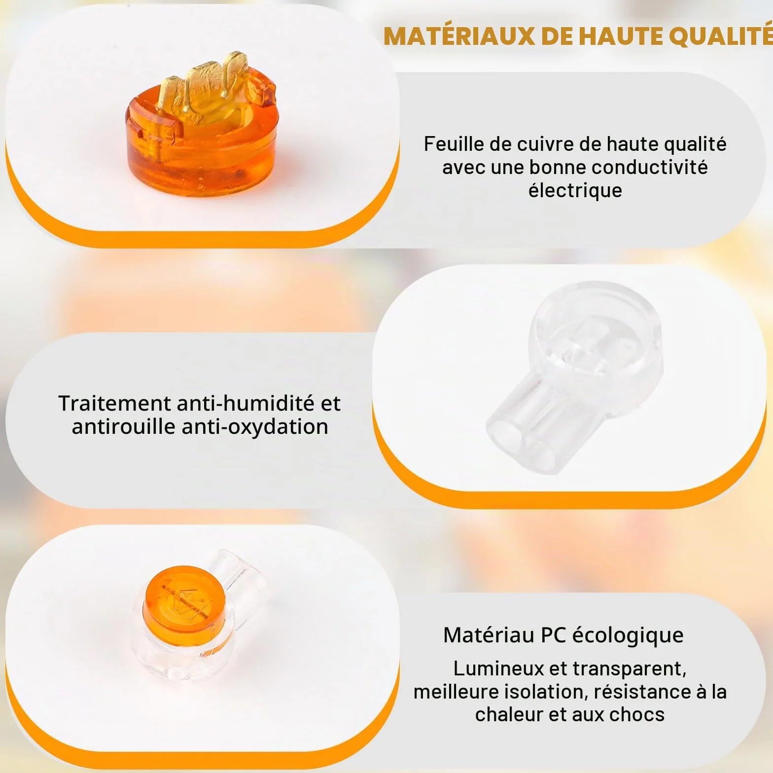 400 Pièces Connecteurs de Câble, K1 Connecteurs Transparent, Connecteurs de Câble Téléphonique Étanche, Connecteur Telephone pour Câble de Données Câble Téléphone