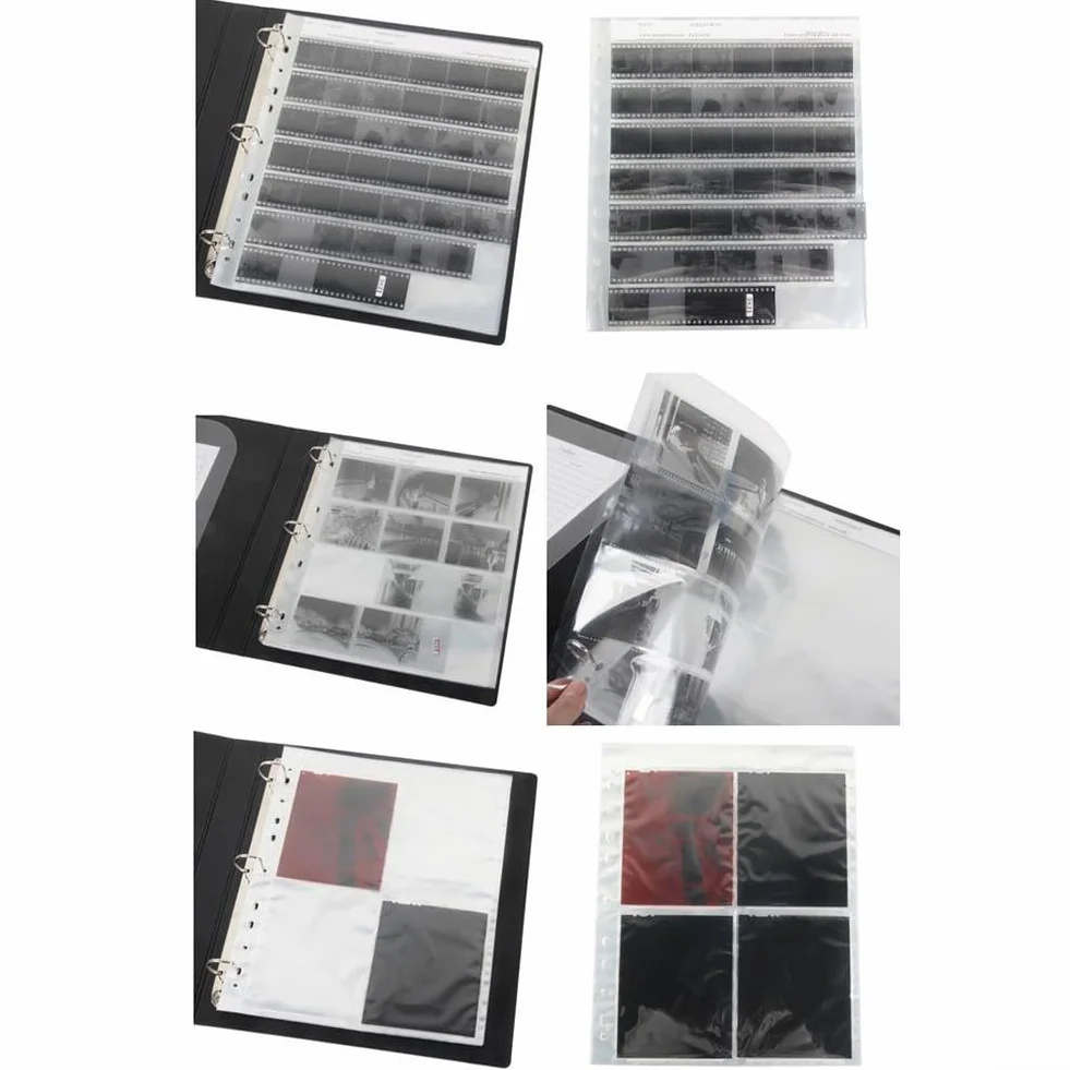 Zilimontt Lot de 50 pochettes transparentes pour documents négatifs et négatifs - Pour documents négatifs ou non montés - Pour 12/42 cadres (135 par lot de 50)
