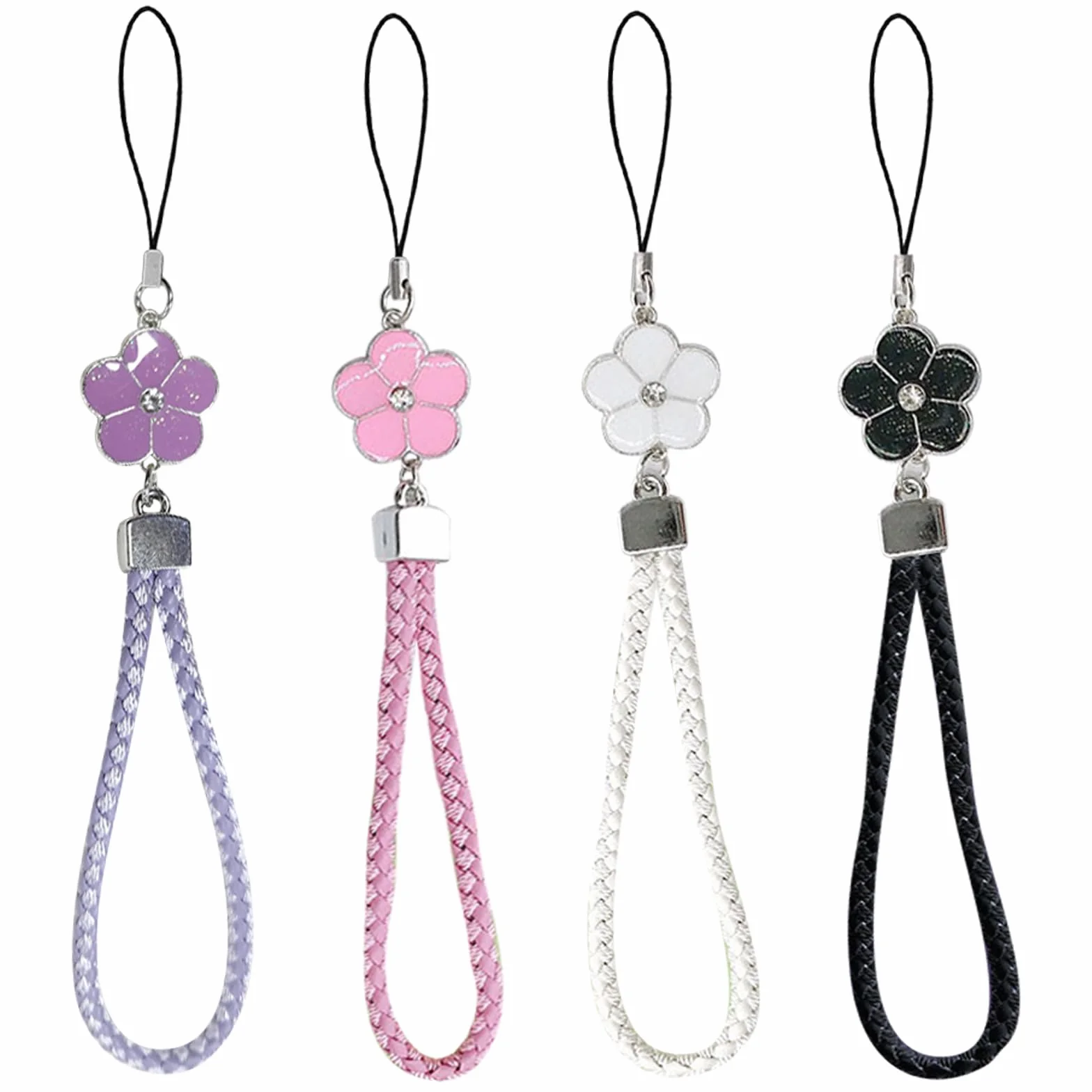 Longe de Téléphone Portable Anti-Perte Dragonne pour Femmes Filles 4 Pièces