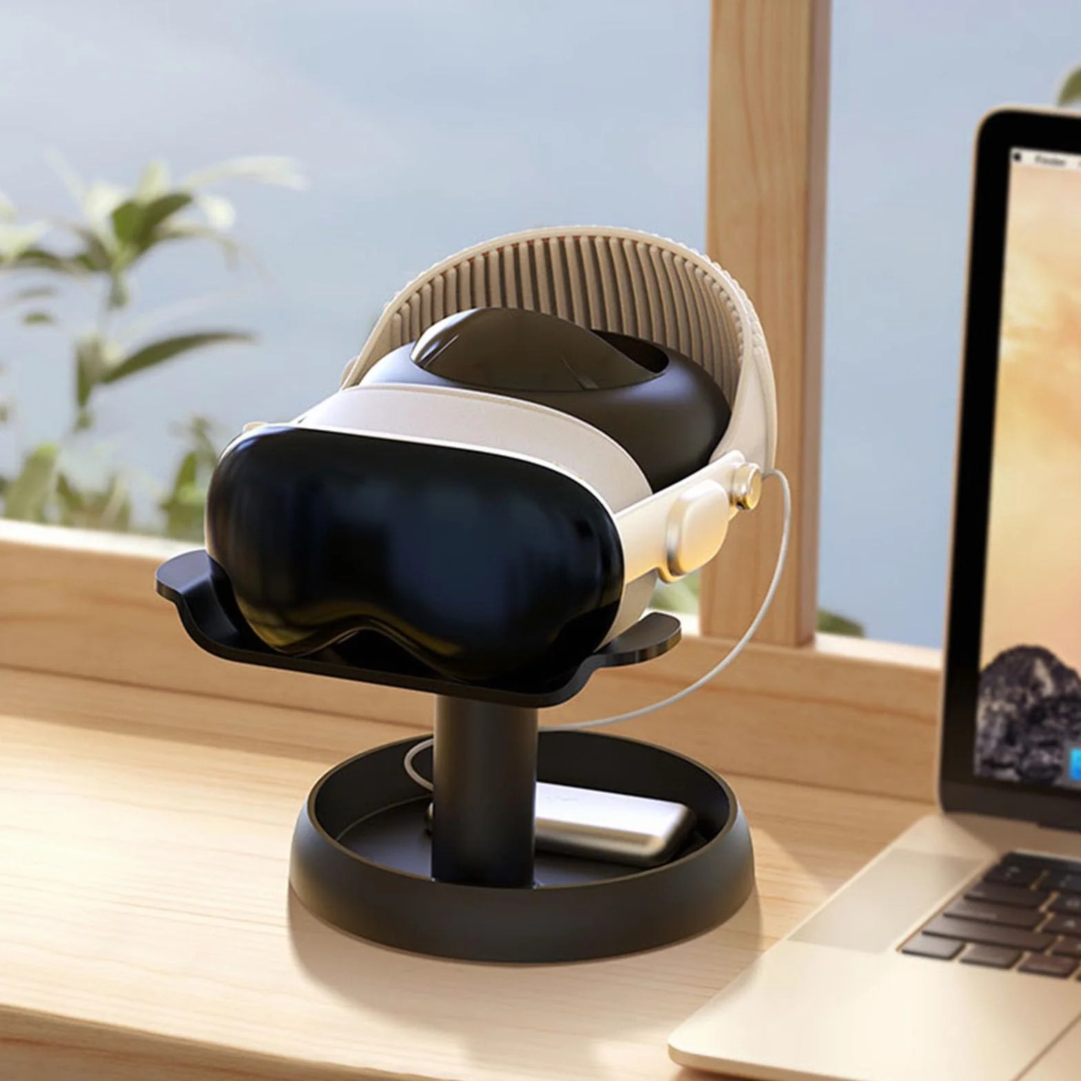 SHEAWA Support de casque VR pour Vision Pro/PICO 4/PSVR 2/Meta Quest 3/Quest 2/Rift S VR Accessoires
