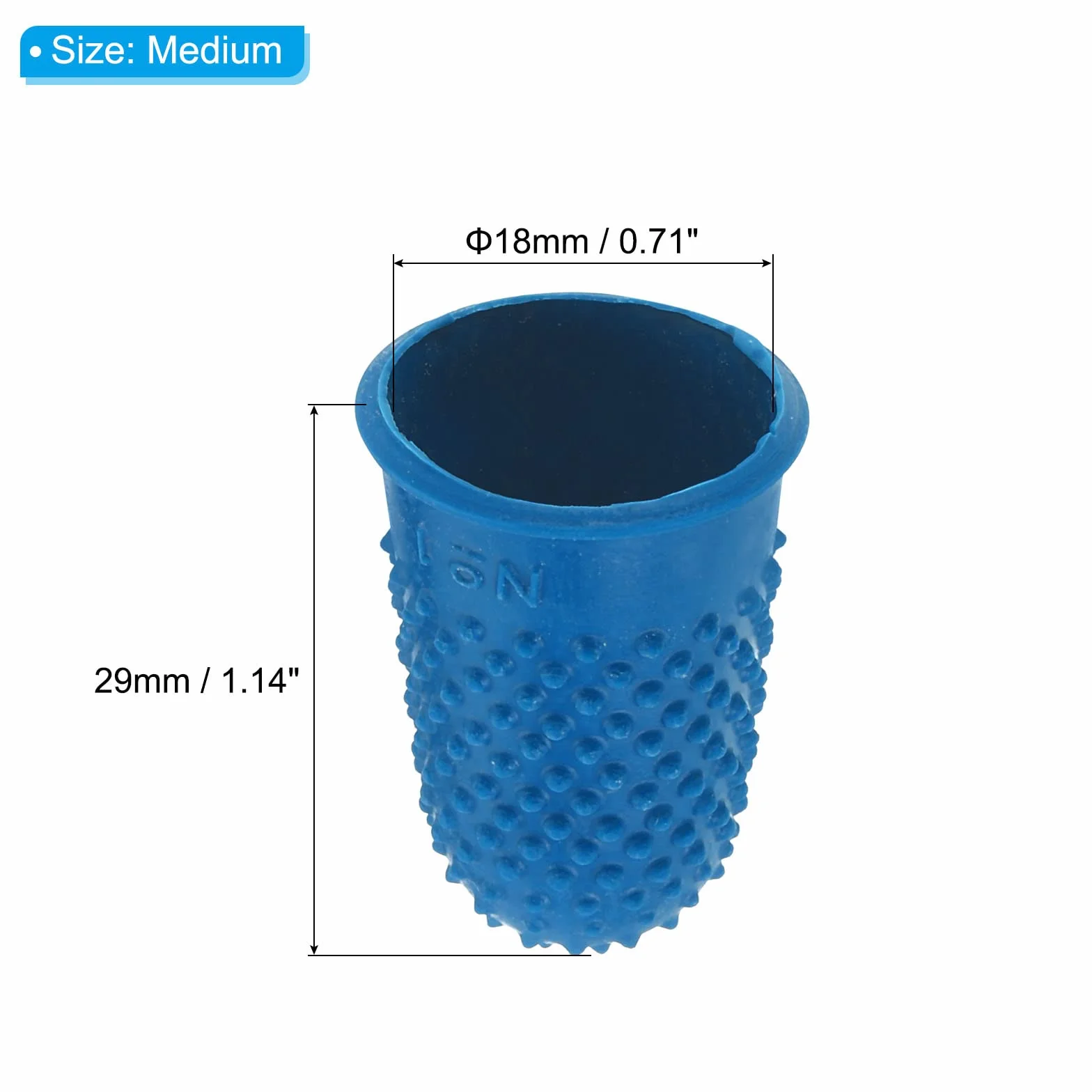 PATIKIL Protège Doigt Silicone, Embouts Caoutchouc, Protection Pouce, Coussins Protection Comptage Couture