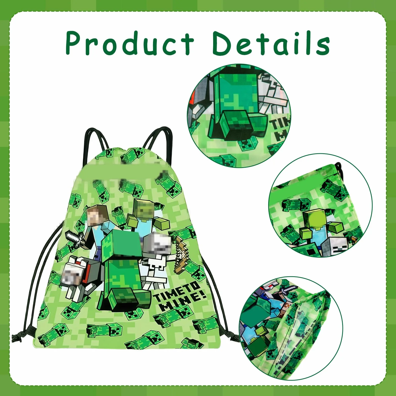 Sac à Cordon de Sport Enfant Étanche Pliable Sac Piscine