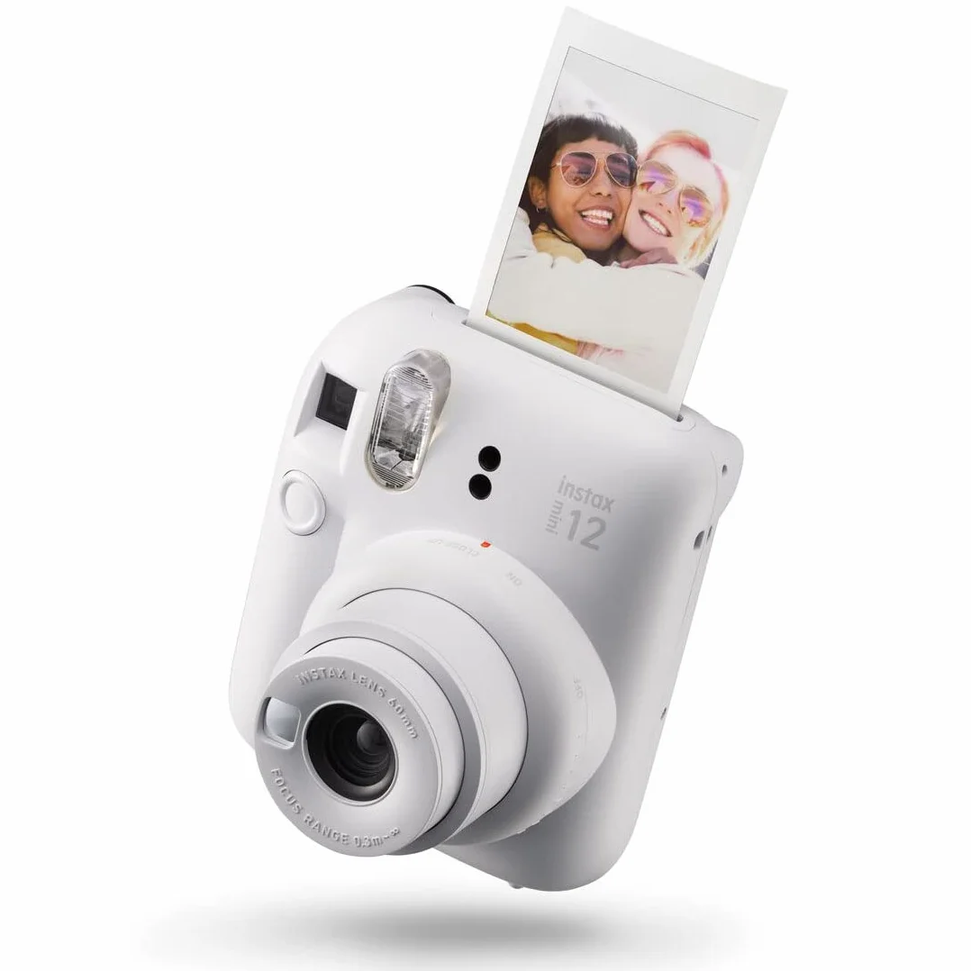 Fujifilm Instax Mini 12 Appareil Photo instantané avec Pack de 40 pellicules Blanc Argile