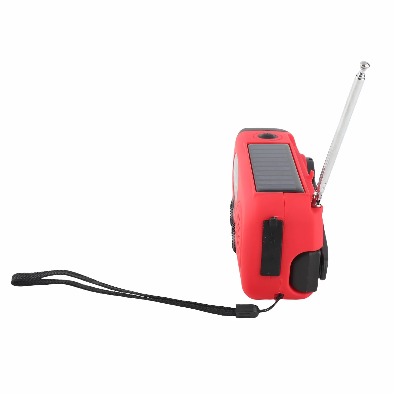 Radio solaire d'urgence FM/AM/NOAA avec lampe de poche 3 LED et batterie externe 1000 mAh