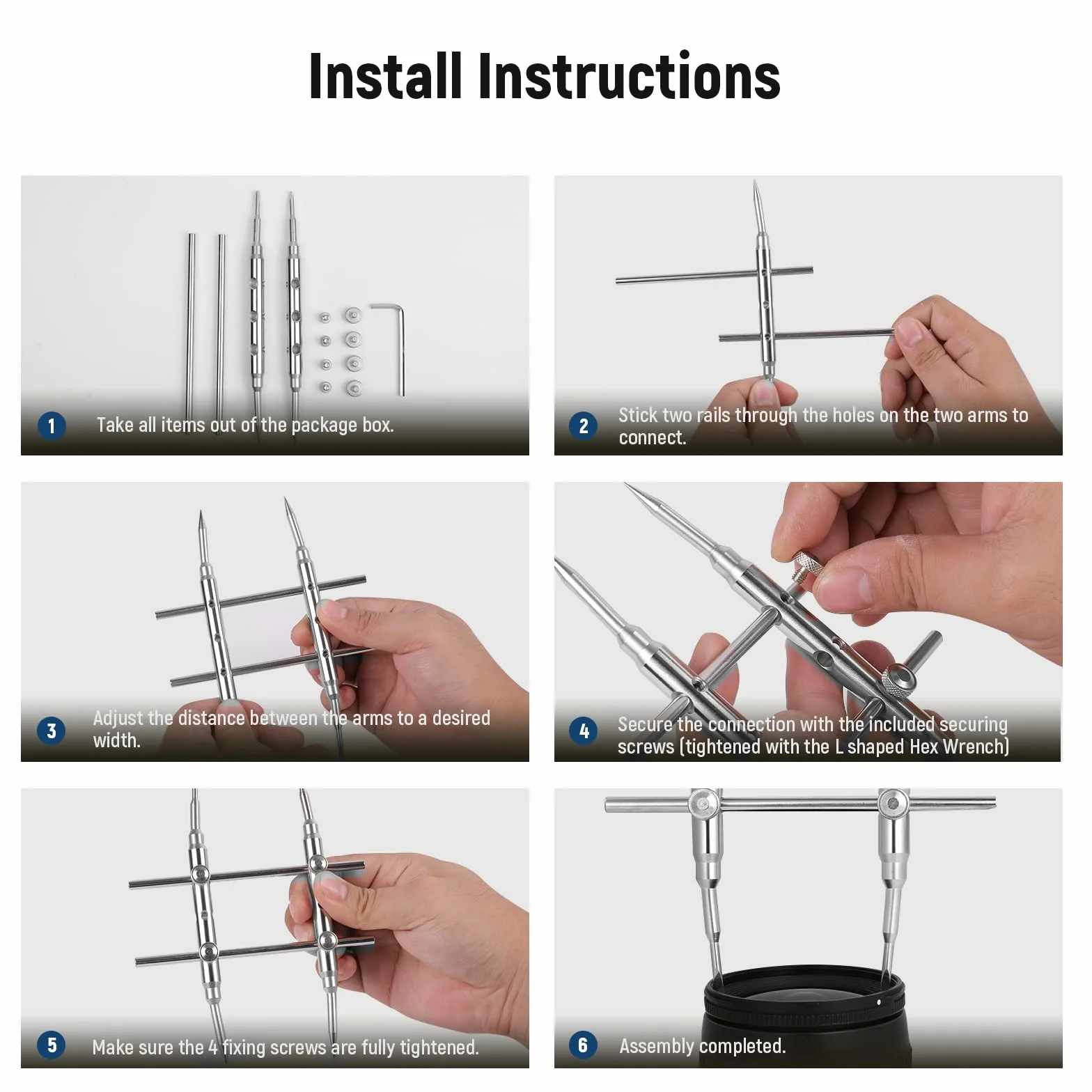 Neewer Kit de Professionnel Curved Conseils Réparation de Spanner Outil d'Ouverture en Acier Inoxydable pour DSLR Appareil Photo