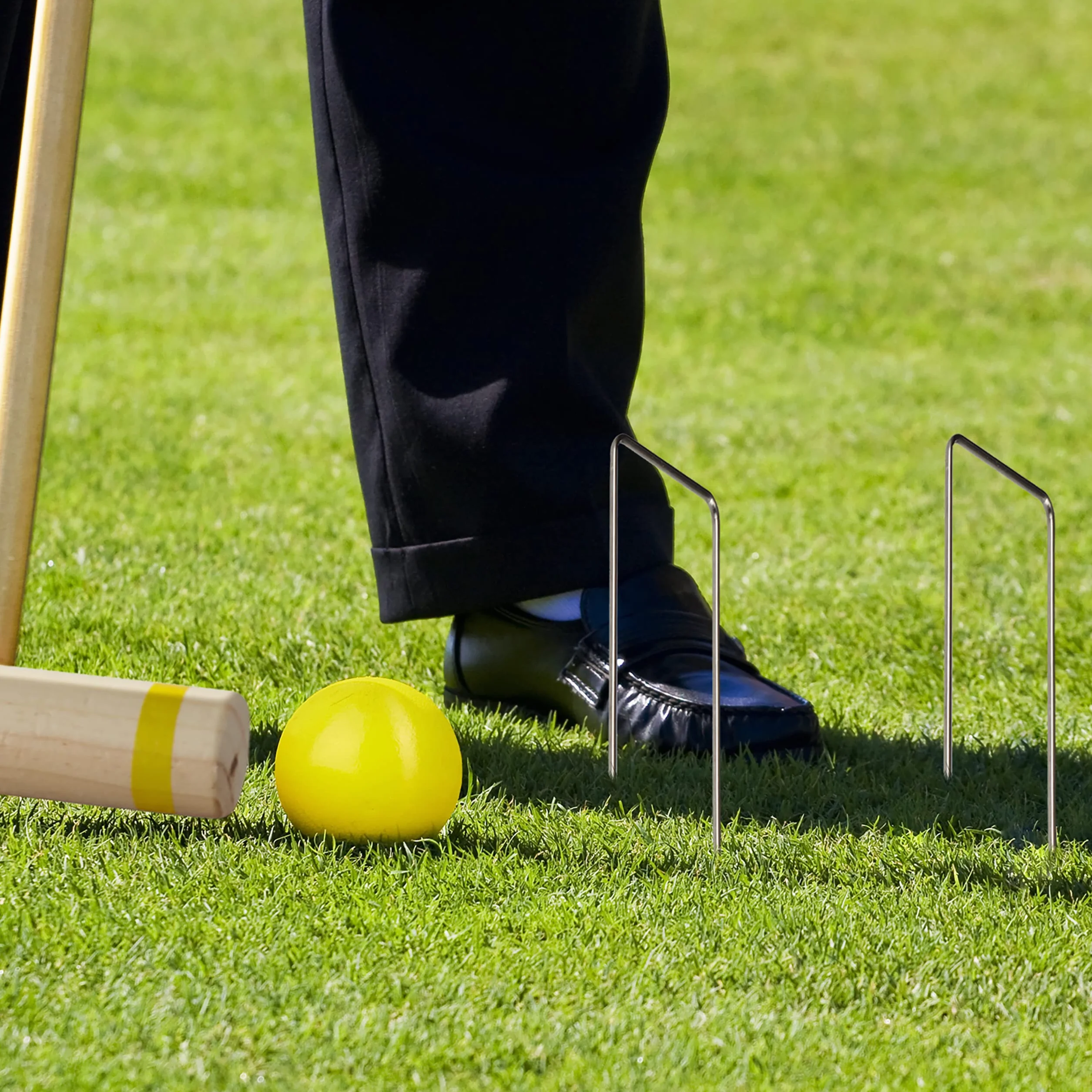 Relaxdays Arceaux Croquet lot 20 pièces Acier argenté