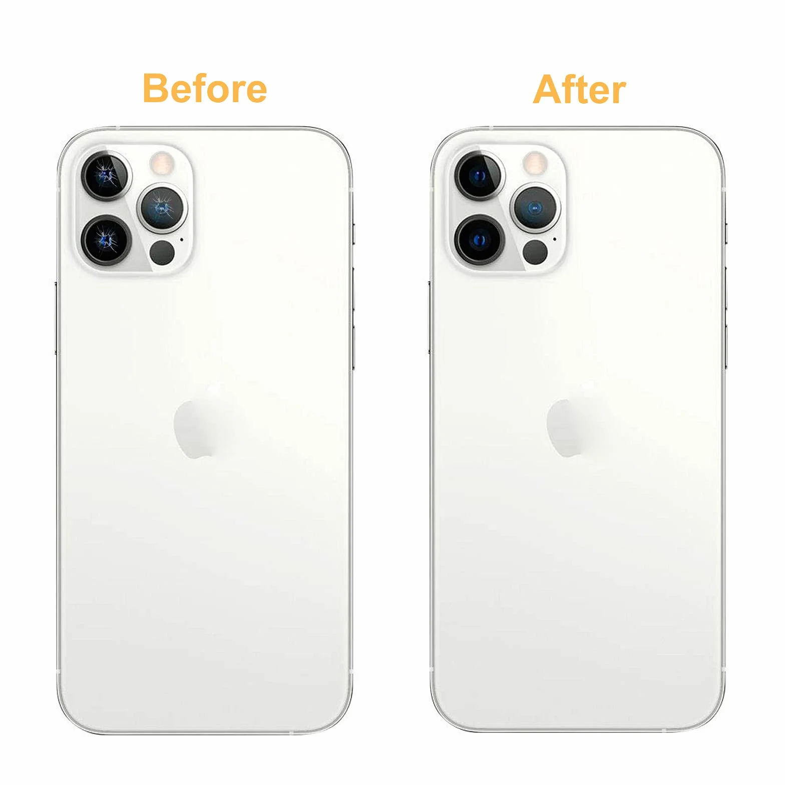 Lentille de rechange d'origine pour caméra arrière iPhone 13 Pro et iPhone 13 Pro Max avec adhésif pré-installé et kit d'outils de réparation