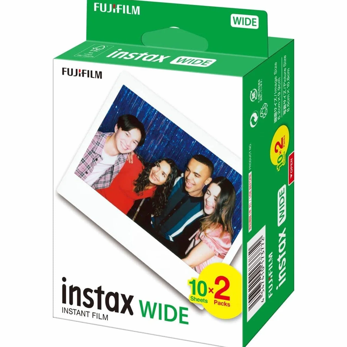 Fujifilm Film Photo instantané 60 pour Appareil Photo Instax Wide 210 200 100 300