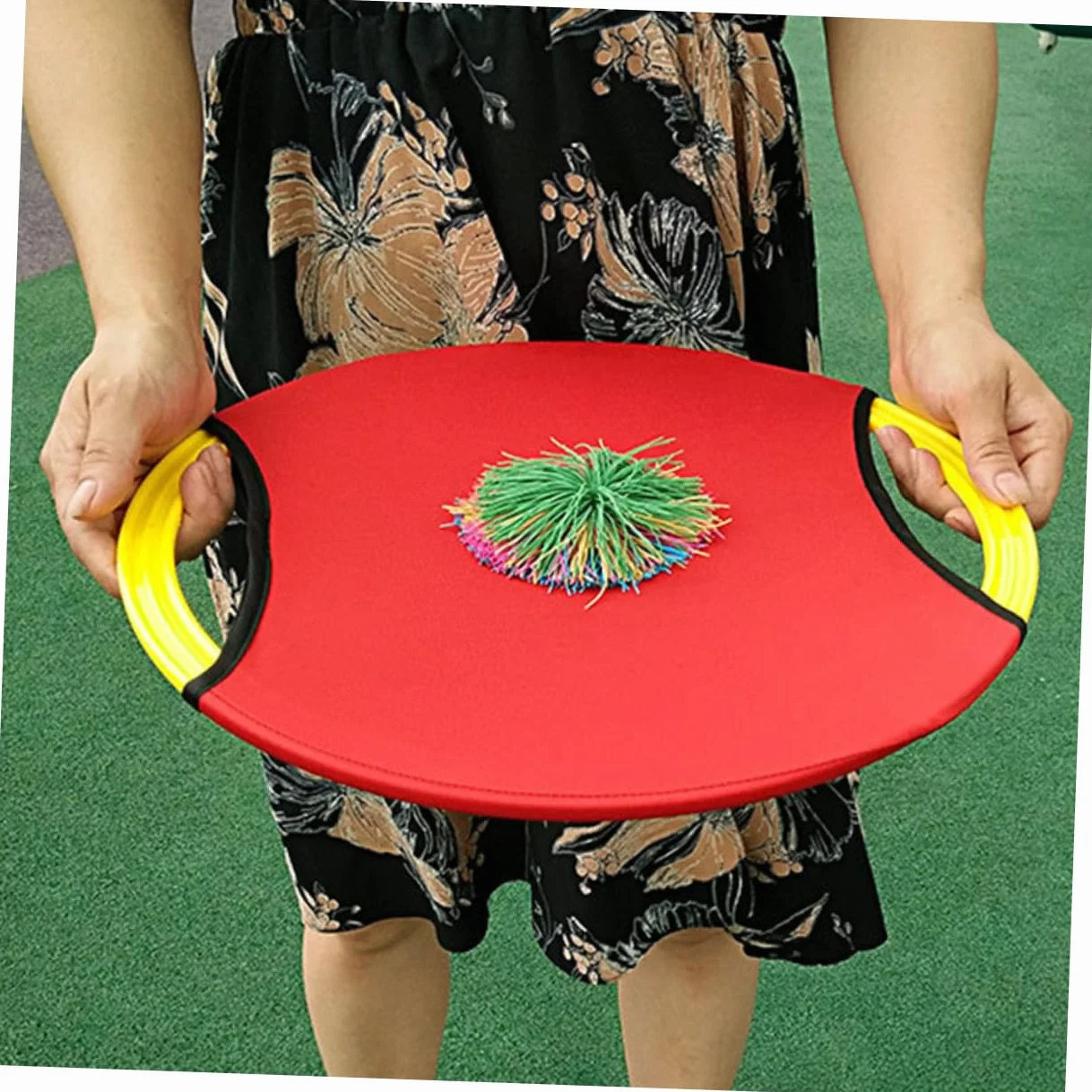Trampoline Disque Volant pour Enfants 3 Pièces Jeu de Balle en Plein Air