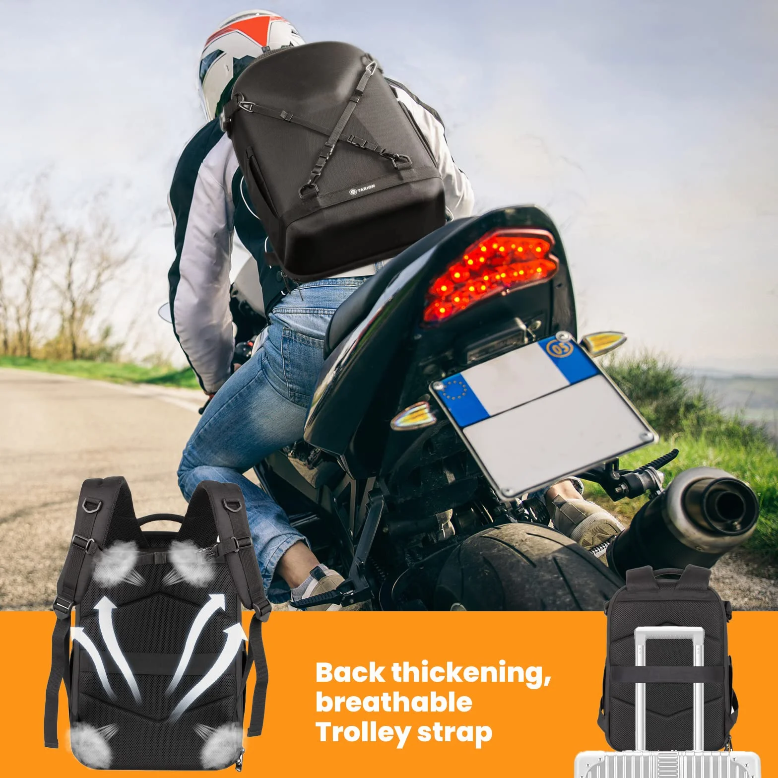 TARION sac à dos pour appareil photo étui pour appareil photo avec coque rigide antichoc résistant à l'eau et à l'abrasion sac pour appareil photo avec compartiment pour ordinateur portable