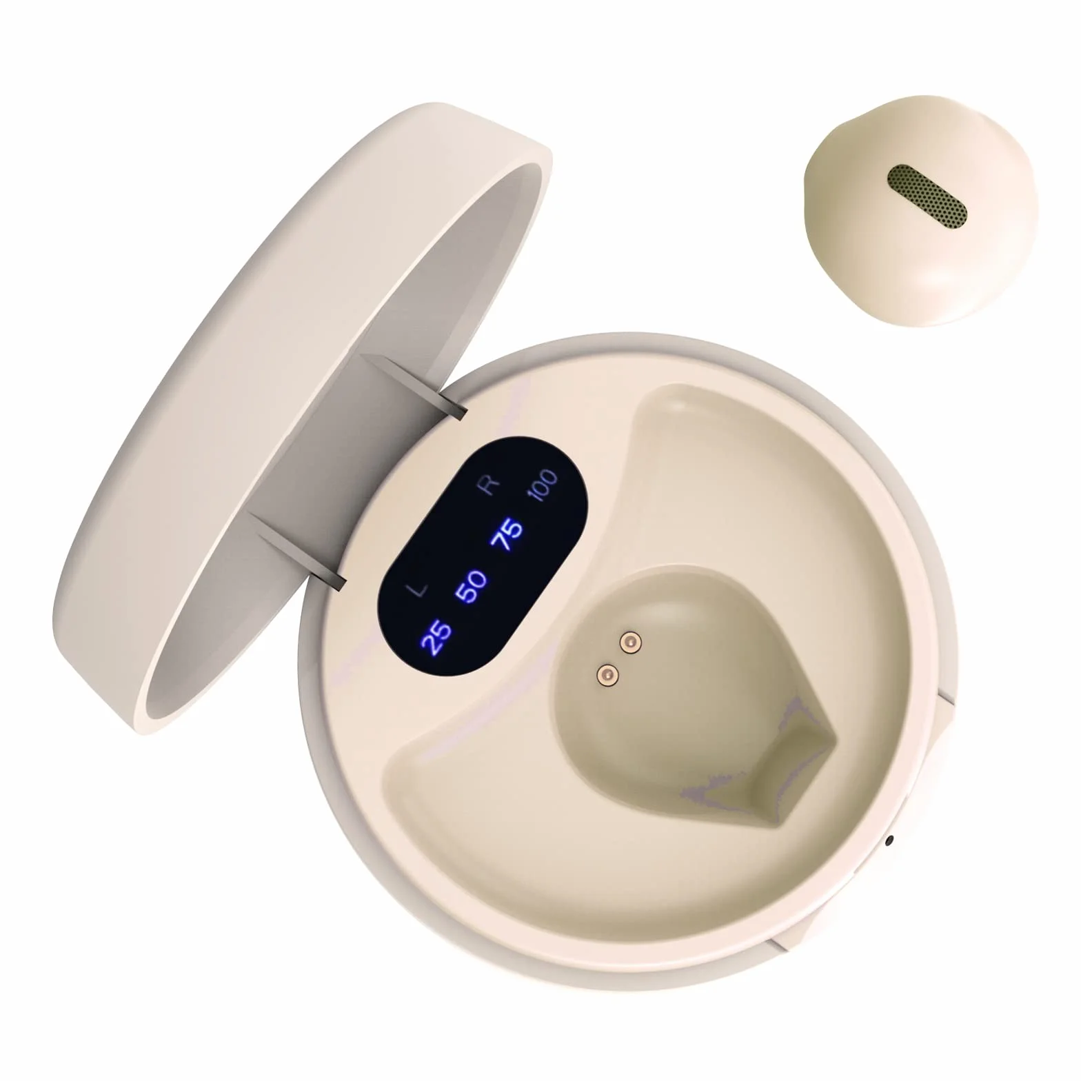 Mini écouteurs sans fil invisibles Bluetooth, petits écouteurs semi-intra-auriculaires pour travail et utilisation quotidienne, contrôle tactile, légers pour la musique et les livres audio