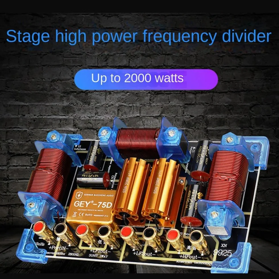 Enceintes à voies crossover 2000 W Répartiteur de fréquence audio 12 15 Puissance de scène Séparateur de fréquence haute performance