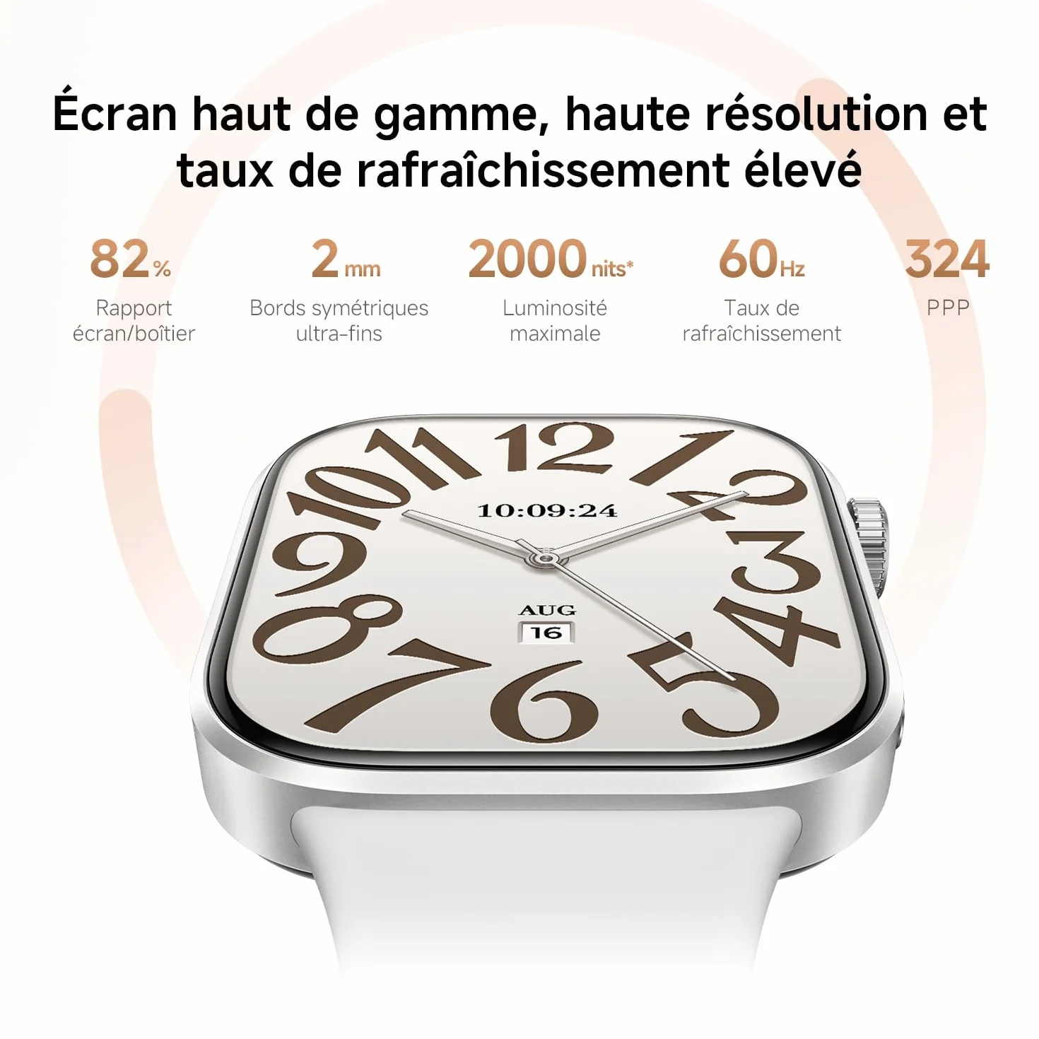 XIAOMI Redmi Watch 6 Montre Connectée Homme Femme AMOLED 2.07" Suivi Sport Fitness 150+ Modes Sport Autonomie 24 Jours 5ATM GPS Noir