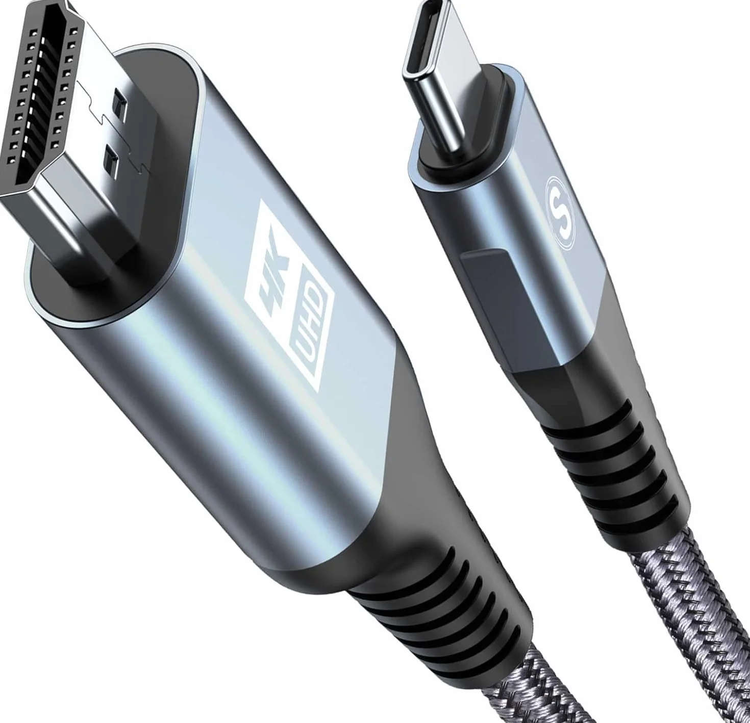 Adaptateur USB C vers HDMI 4K UHD, Câble HDMI USB C 3M, Compatible Thunderbolt 3/4