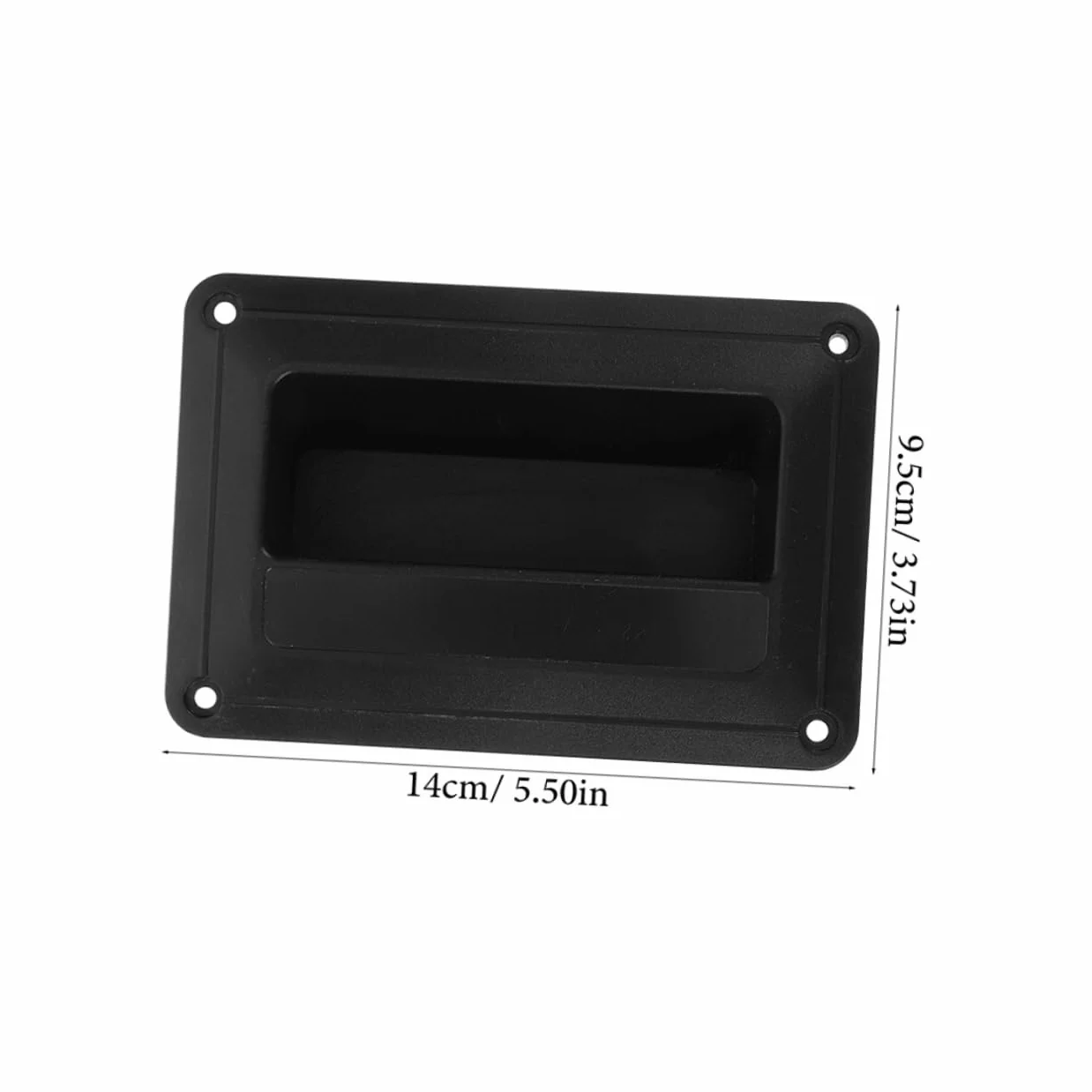 Lot de 2 Poignées Latérales en Abs Noires Résistantes pour Matériel Haut-Parleur Audio de Scène, Accessoire Polyvalent pour Remplacement Facile