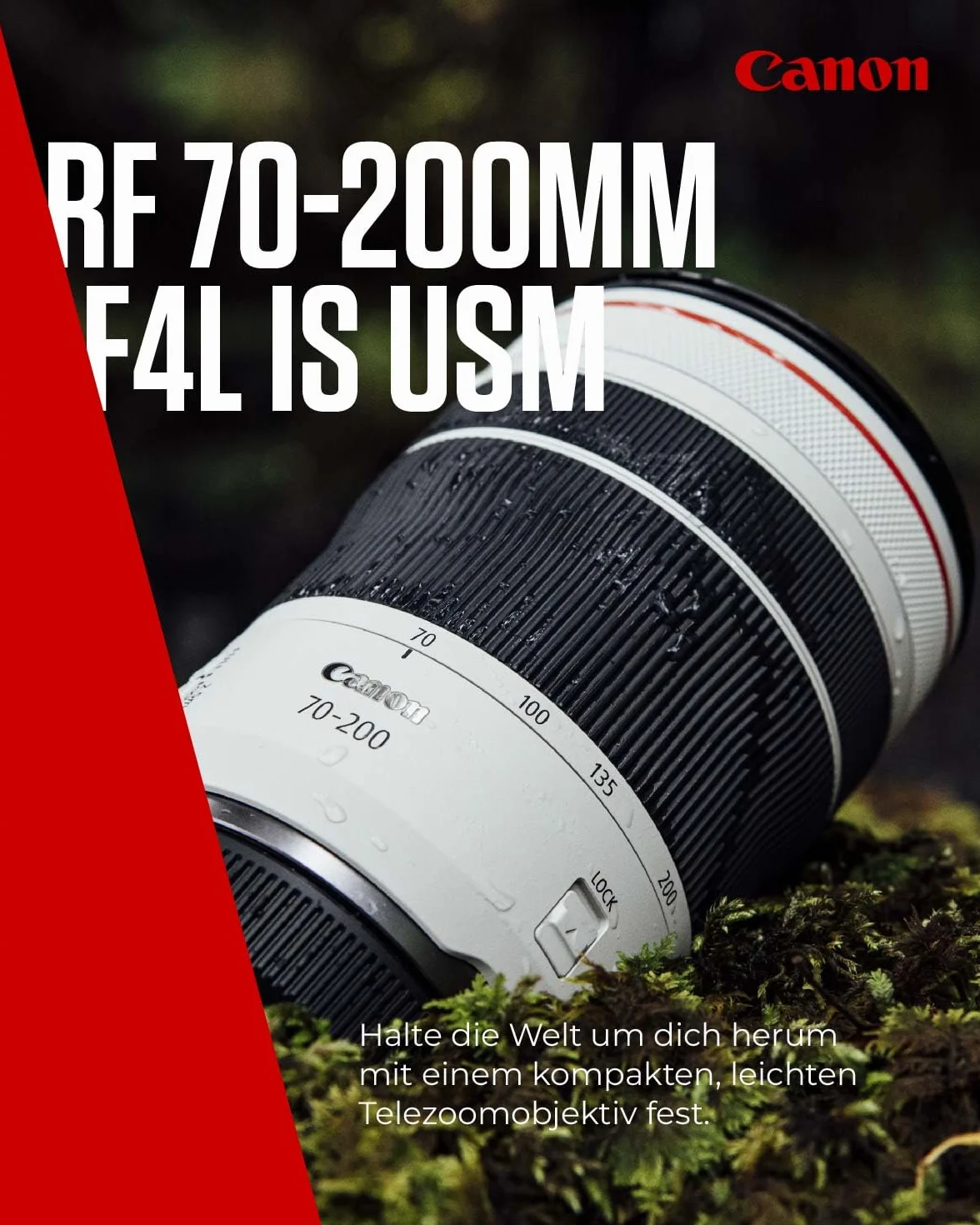 Canon RF 70-200 mm F4L IS USM téléobjectif zoom stabilisateur image optique 5 vitesses