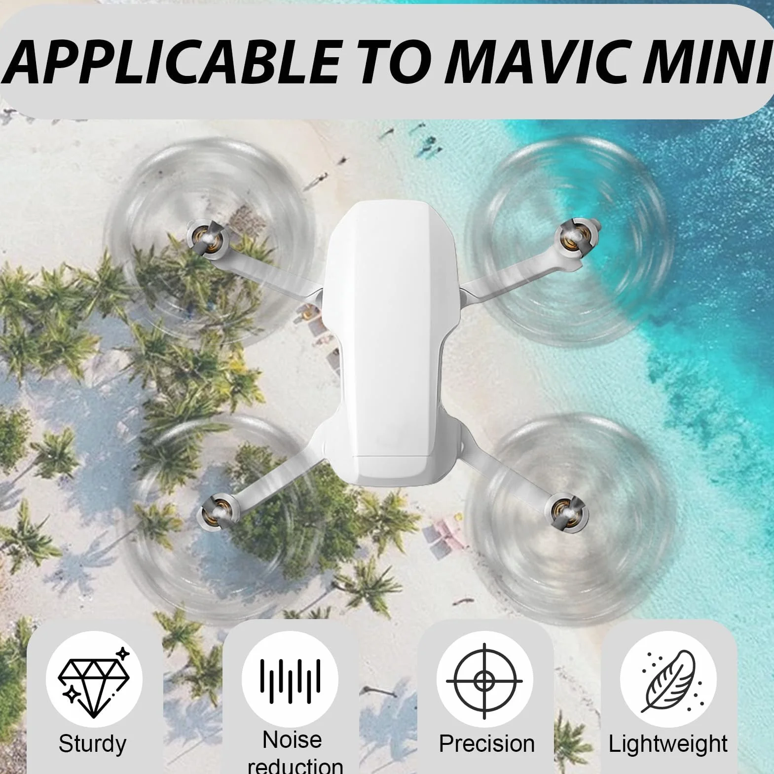24 hélices pour DJI Mini 4K, Mini 2 SE/2/SE, set de remplacement d'hélices 4726FM, à faible bruit, vis aériennes, accessoires pour drones avec vis et tournevis