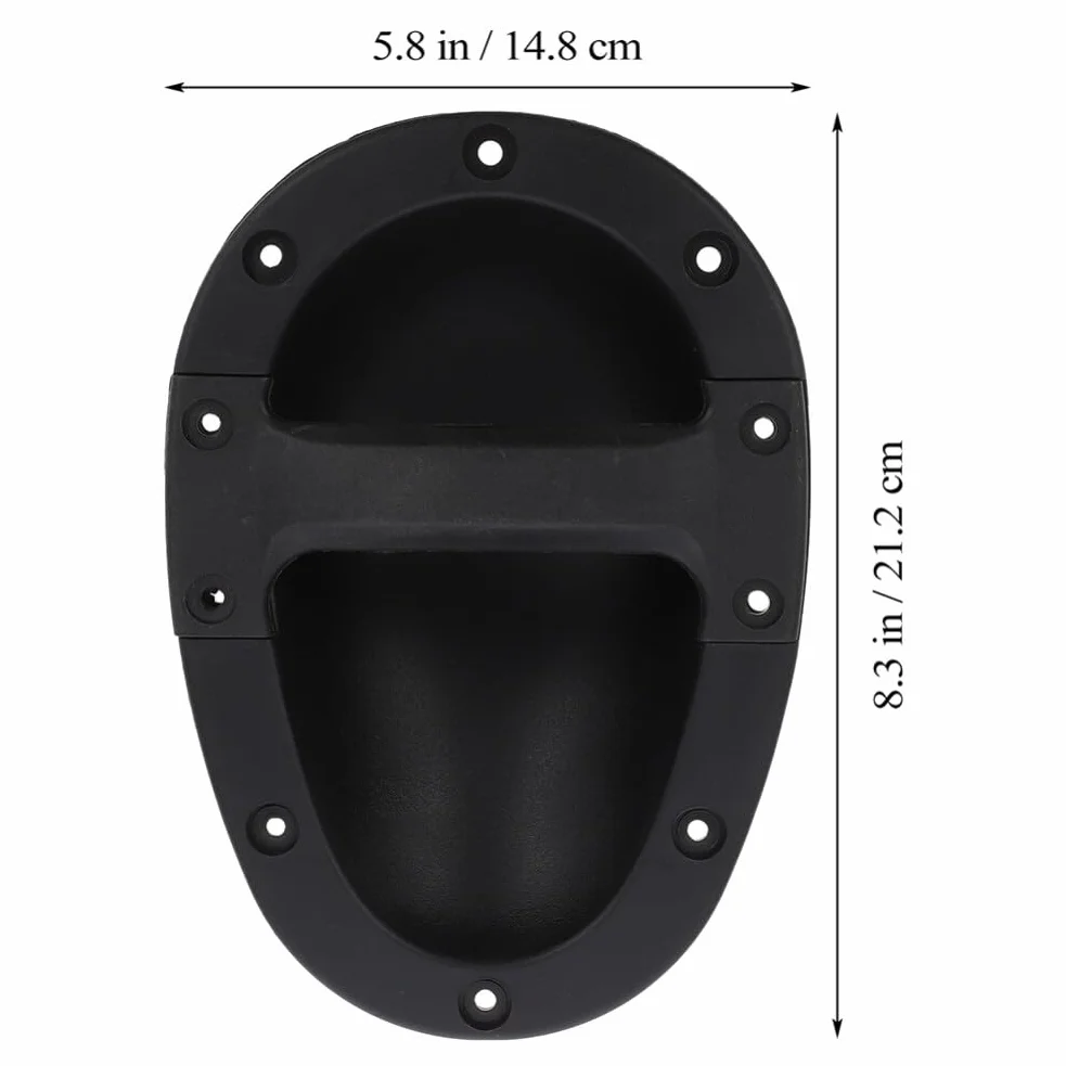 Artibetter Poignée de Remplacement pour Amplificateur en Abs Noir, Lot de 4 Pièces, Robuste et Pratique, pour Haut-Parleur et Usage sur Scène