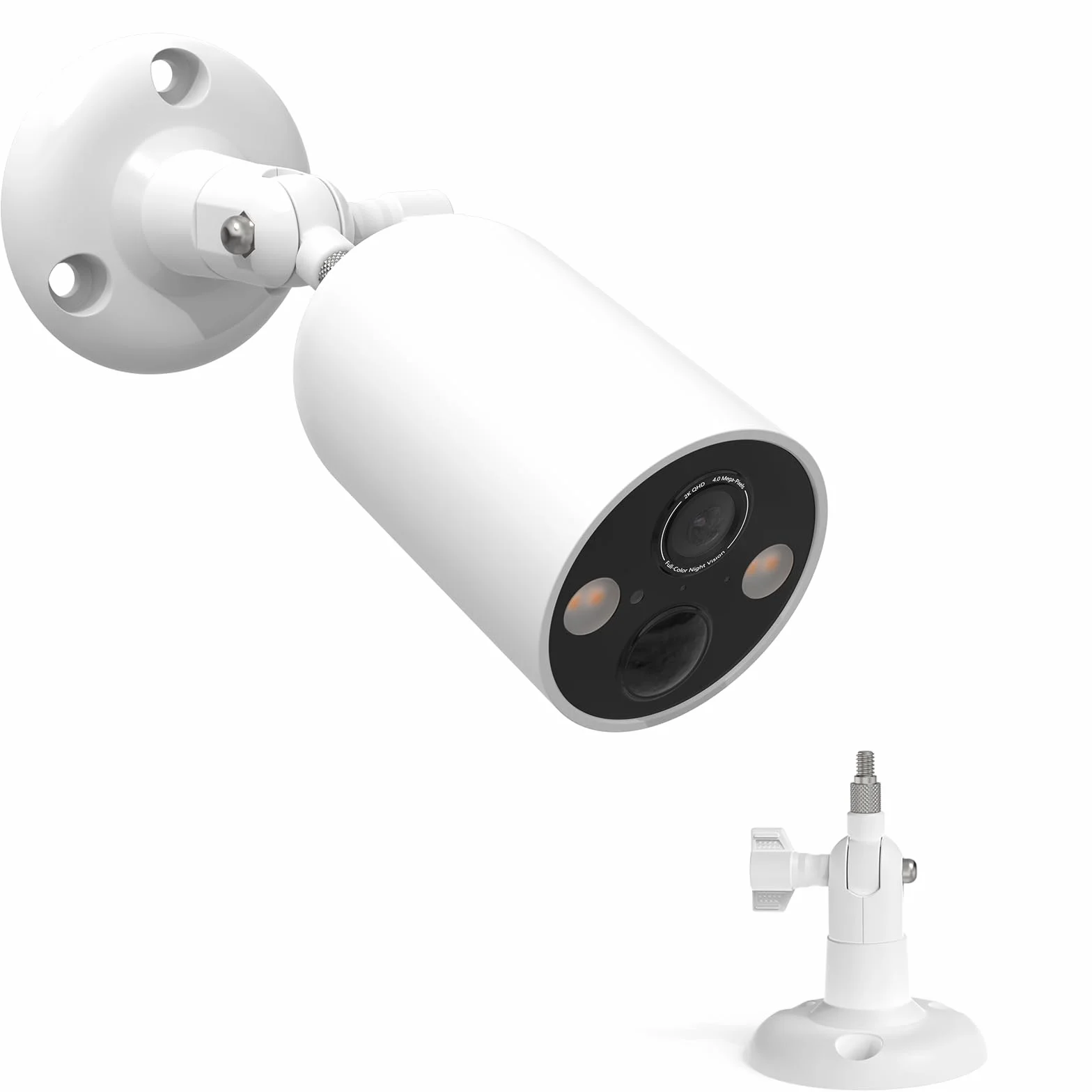 HOLACA Support mural compatible avec TP-Link Tapo C425/C460 (KIT) (caméra non incluse), 1 support, blanc