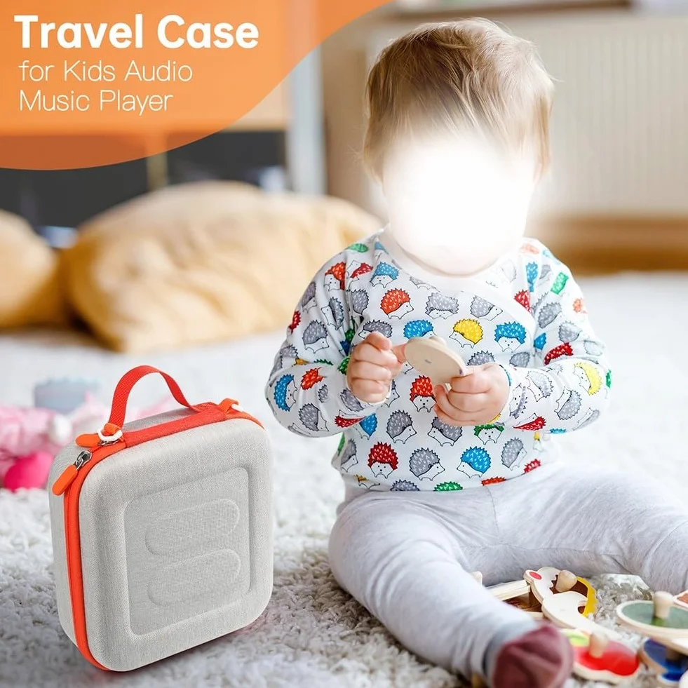 Étui de voyage pour Yoto Mini avec bandoulière réglable, peut contenir des mini, des écouteurs de lecteur et des cartes audio, porte-cartes en EVA, protection essentielle pour les