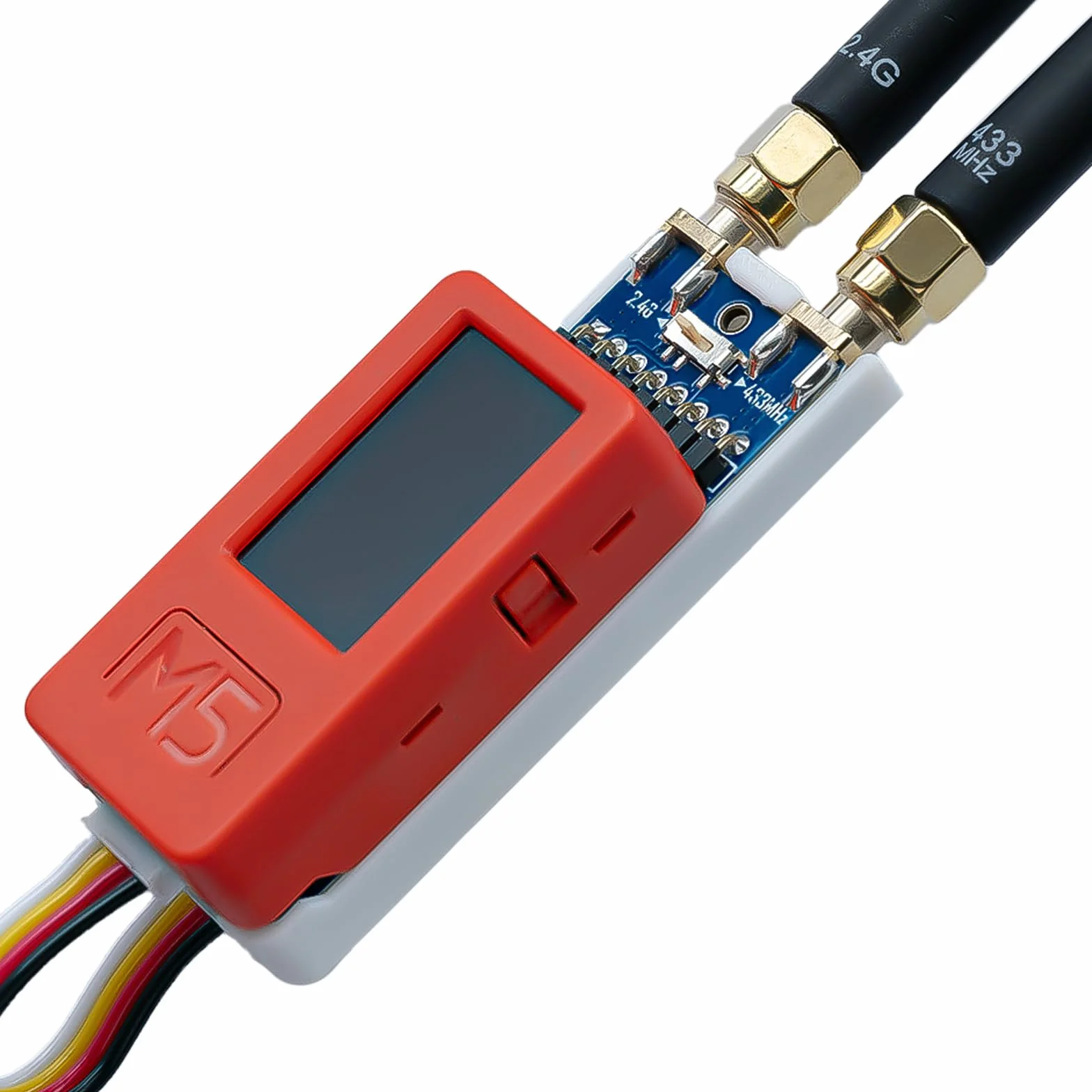 Module RF 2 en 1 pour M5Stack StickC Plus, prend en charge NRF24 2,4 GHz et CC1101 433 MHz, compatible avec M5Stack StickCPlus 1.1&2 avec firmware Bruce (avec étui imprimé en 3D)