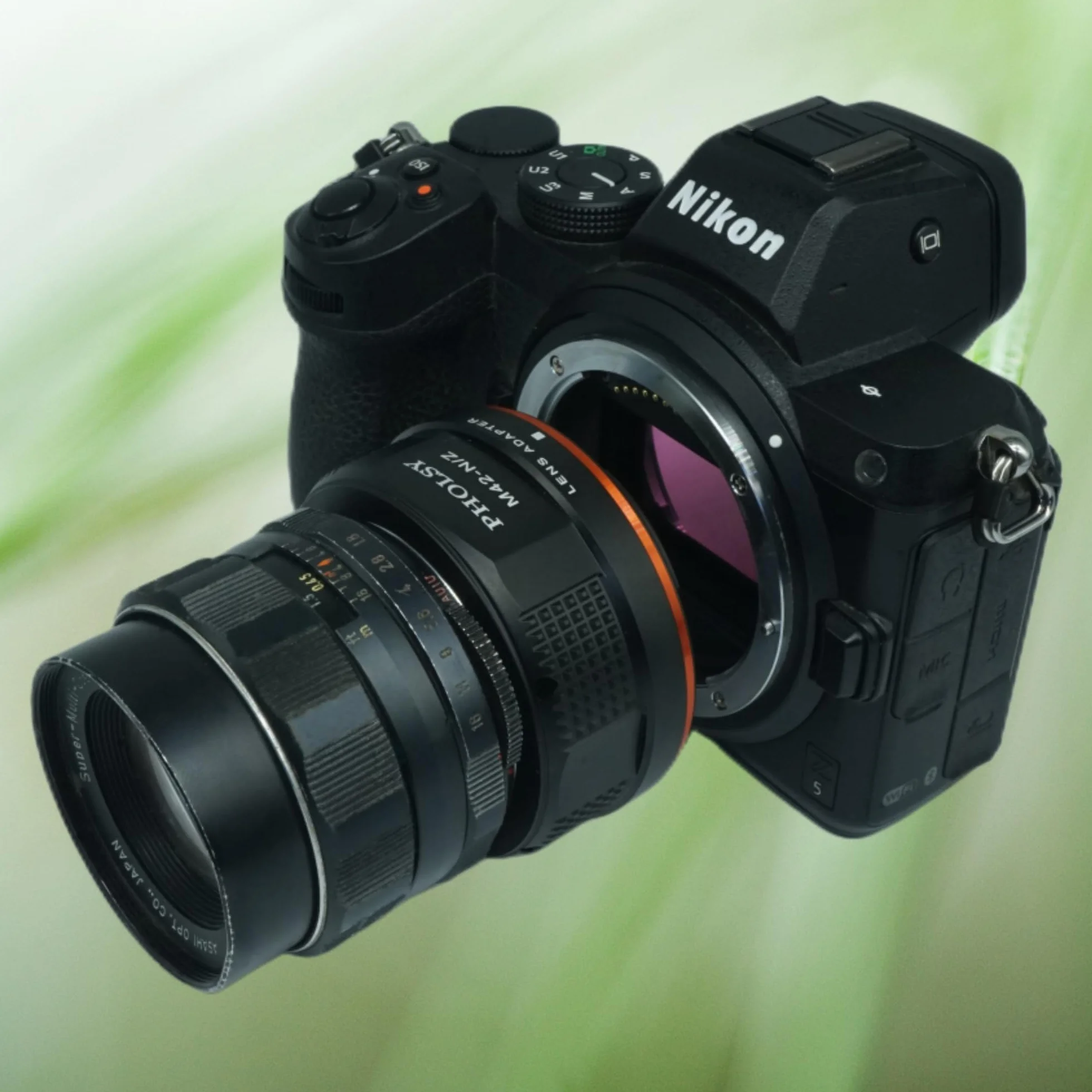 PHOLSY Manuelle Bague d'adaptation pour Objectifs: Compatible avec Les Objectifs M42 et Les Boîtiers Appareils Photo Nikon Z, M42 vers Z