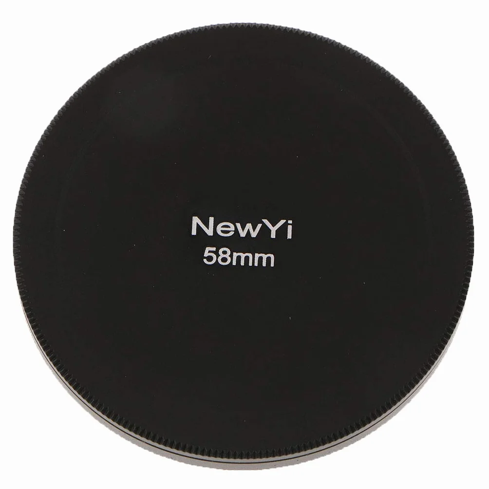 Sourcingmap Étui de protection en métal pour filtre d'objectif d'appareil photo Noir 58 mm