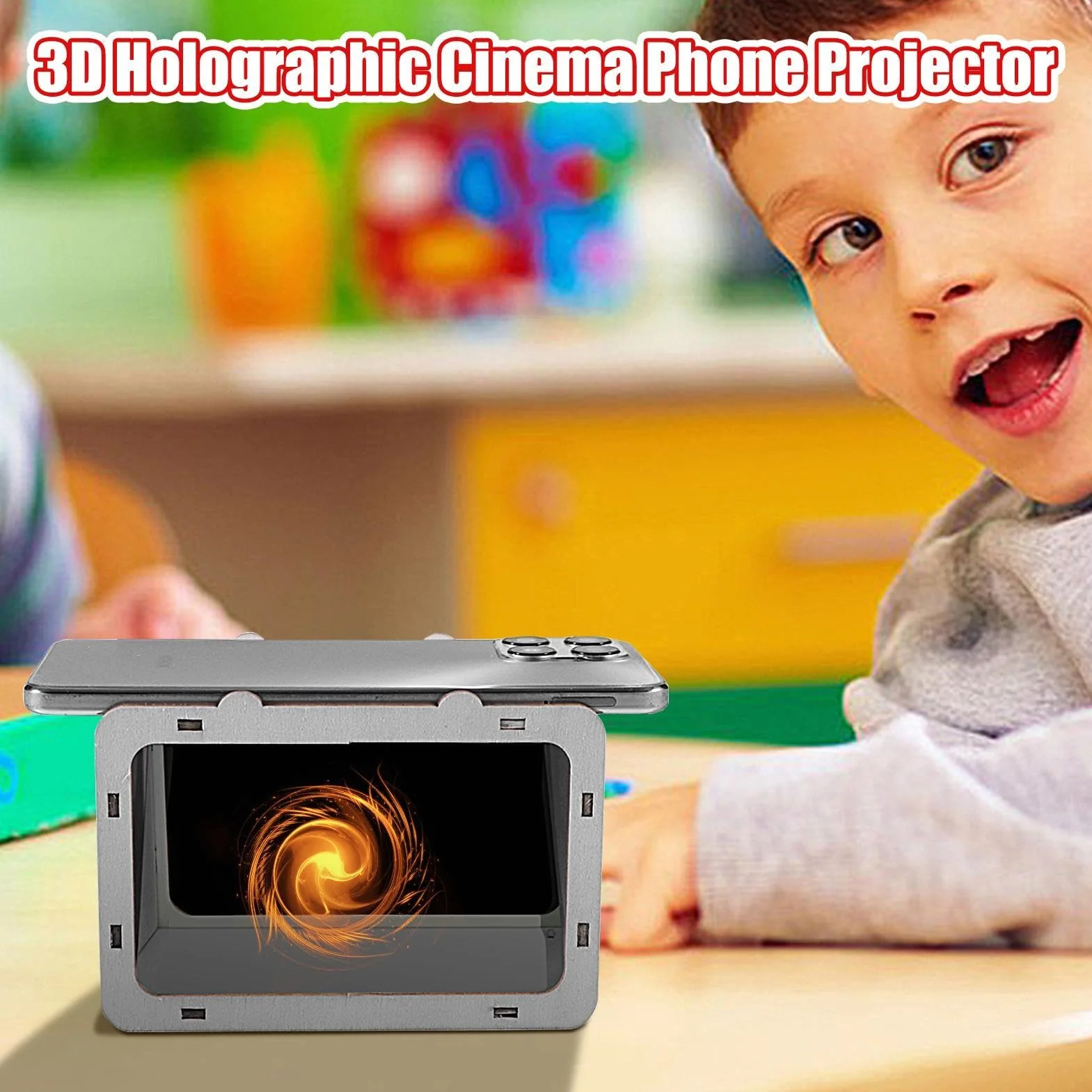 Projecteur Hologramme pour Smartphone, Home Cinéma, Support Hologramme