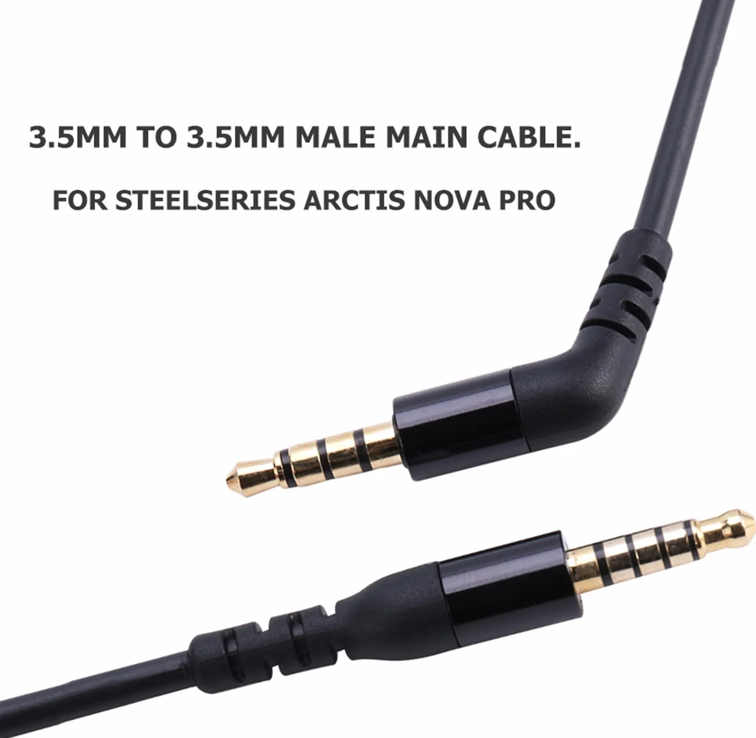 Adhiper Arctis Nova Pro Câble audio spécial compatible avec les écouteurs sans fil Steelseries Arctis Nova Pro (1,5 m/noir)