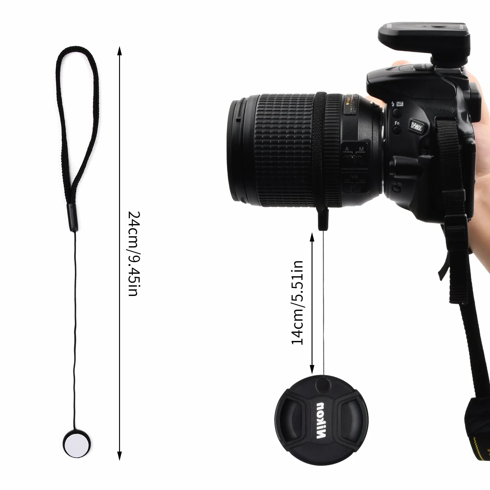 5 Pièces Dragonne Appareil Photo Poignet, Cache Objectif Universel, Bouchons D'objectif élastiques, Lanière Élastique Auto-adhésive Chaîne Anti-Perte Compatible pour éviter de Perdre