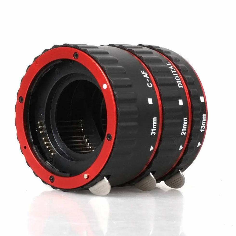 Macro Tube d'extension D & F pour objectif Canon EOS EF/EF-S mise au point automatique