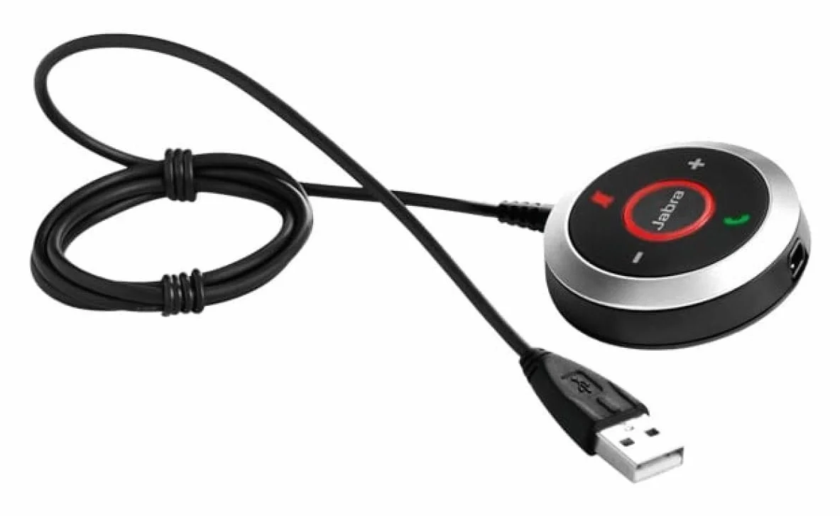 Jabra Cordon USB pour Jabra EVOLVE 40 MS avec fonction "muet" et contrôle de volume sur cordon, certifié Microsoft