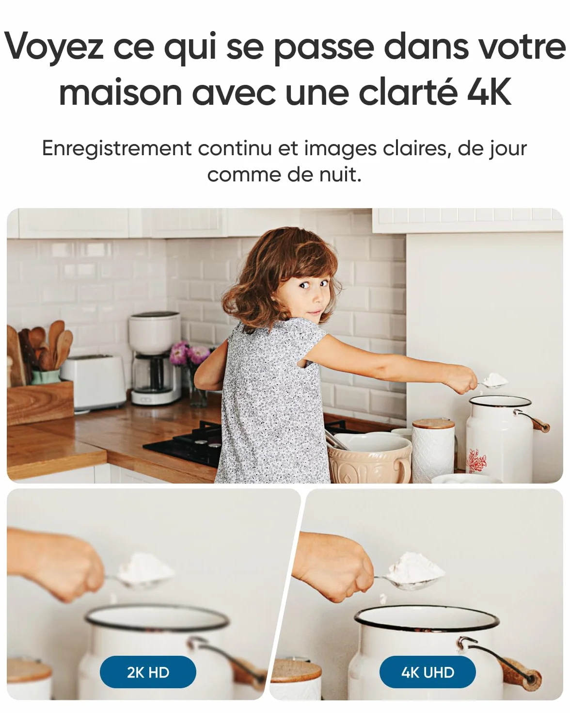eufy Security Camera Interieure E30, caméra de Surveillance 4K UHD, Rotation 360° et Inclinaison, Vision Nocturne en Couleur, détection par IA, Suivi Automatique, Fonctionne avec Homekit