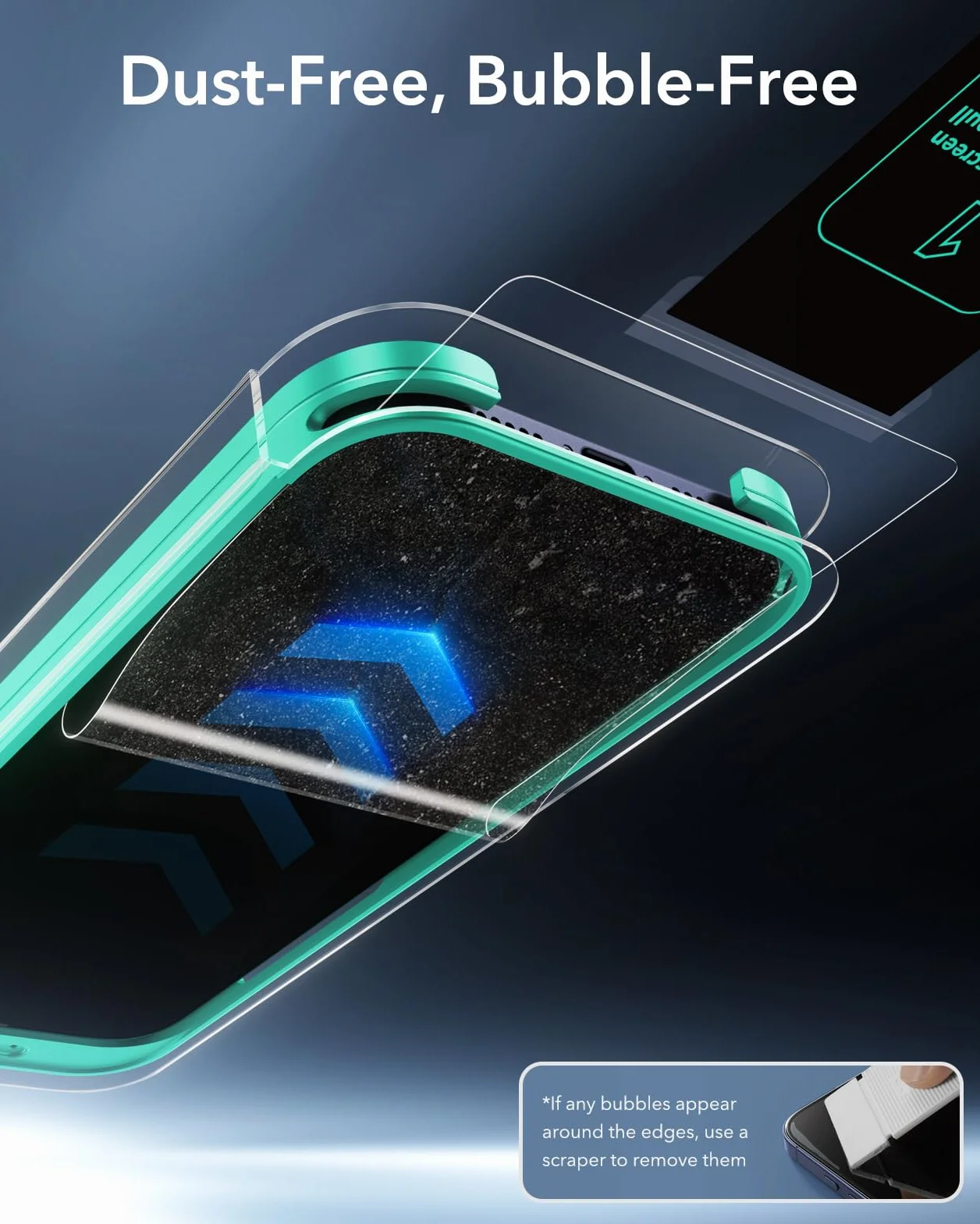 ESR Verre Trempé pour iPhone 17 Pro Max, 9H+ Protections D'écran, Armorite Ultra-résistant de Qualité Militaire, Incassable et très durable, avec Plateau UltraFit Mis à Jour, Lot de 3