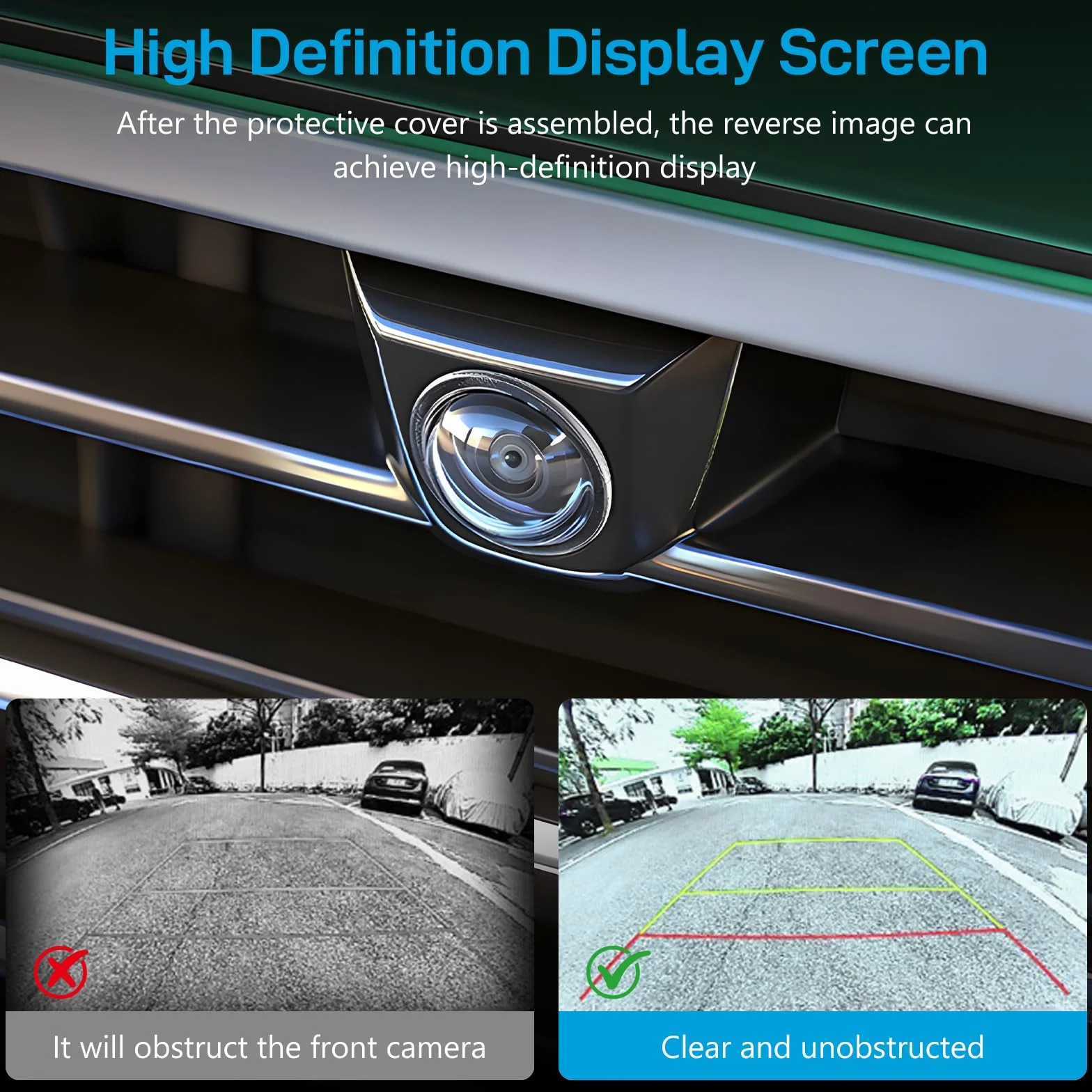 6 Pièces Protection d'objectif pour Caméra de Recul de Voiture Kit,360° Transparentes Protection de Caméra de Voiture Contre la Pluie, pour Voitures, SUV