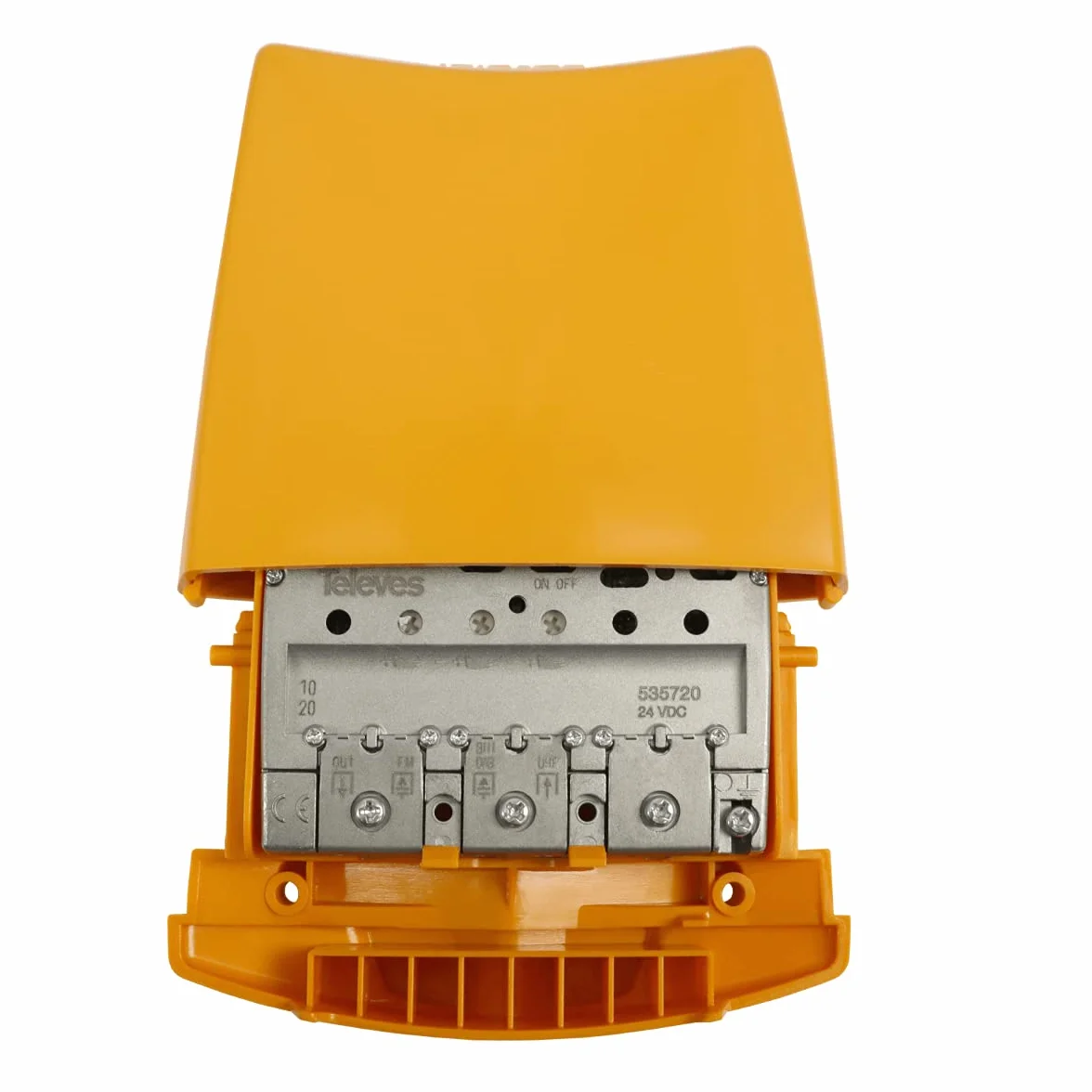 Televes Amplificateur Mâle 36dB LTE 5G 3 Canaux FM-BIII/Dab-UHF