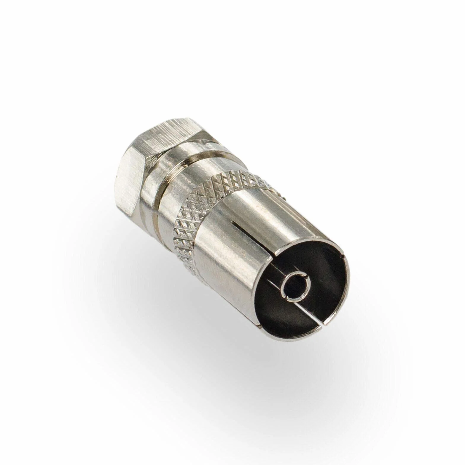 HB-DIGITAL 1x Adaptateur d'antenne satellite : connecteur F (satellite DVB-S/S2 mâle mâle) vers prise IEC (télévision par câble DVB-C, connecteur terrestre DVB-T2 femelle) connecteur TV coaxial