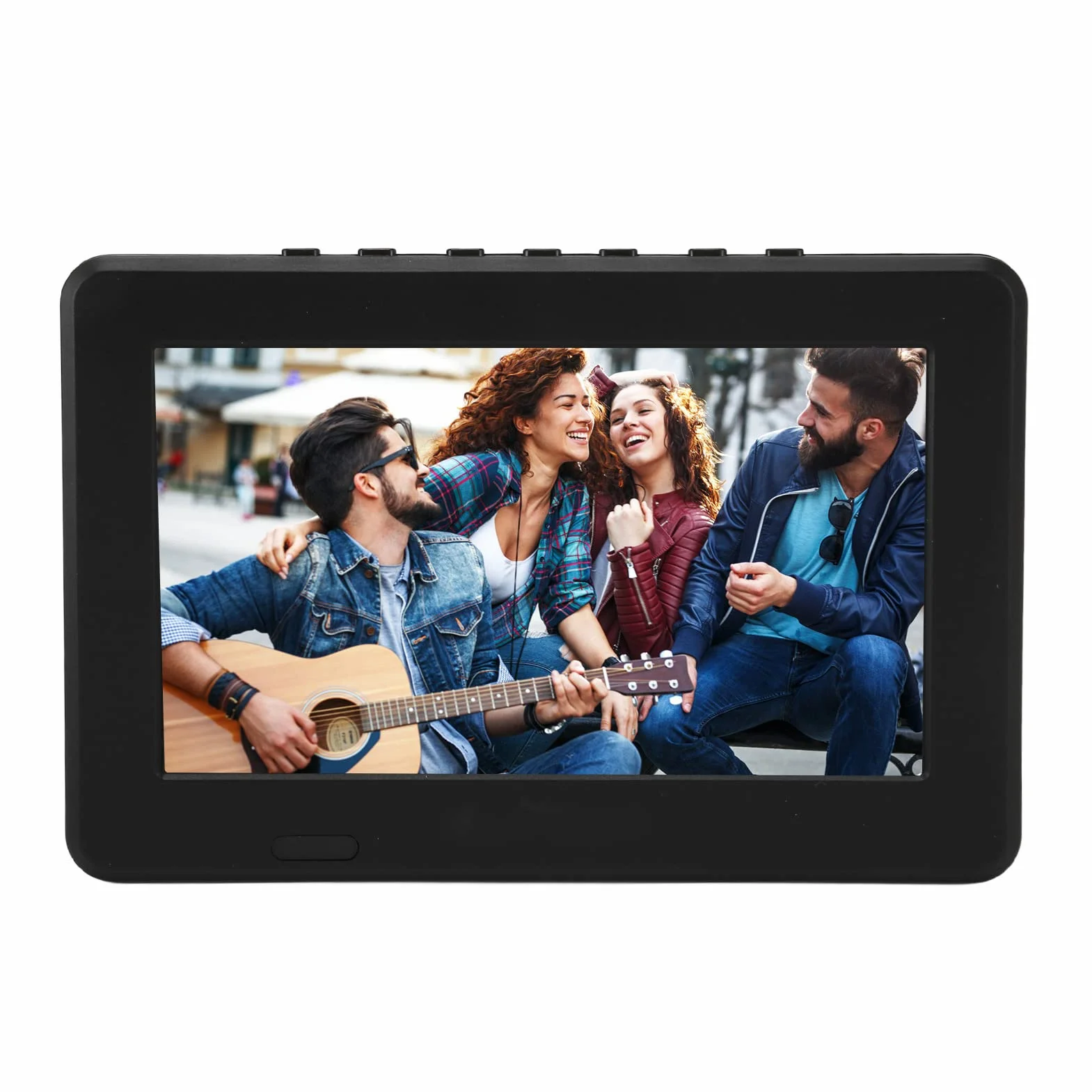 Téléviseur Portable 7 Pouces LED 1080p pour Voiture avec Piles Rechargeables USB AV