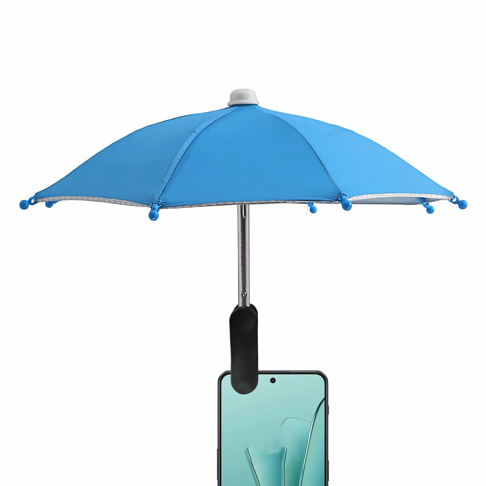 Genérico Parasol pour téléphone contre le soleil | Protection UV pour téléphone portable avec clip | Accessoires antireflets avec protection UV pour voiture, camping, plage, piscine extérieure