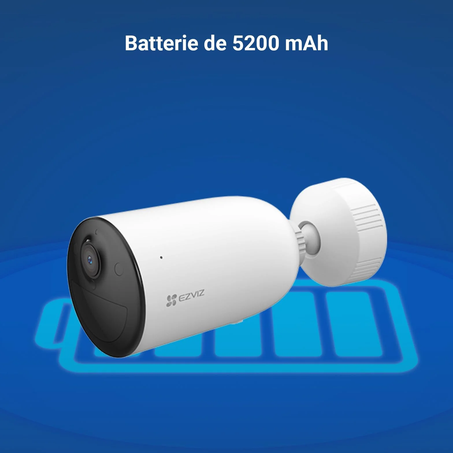 EZVIZ 2K Caméra Surveillance WiFi Extérieure sans Fil avec Panneau Solaire, AOV, Détection de Forme Humain/Véhicule, Vision Nocturne Couleur, Audio Bidirectionnel, Défense Active, IP66, CB3 Kit