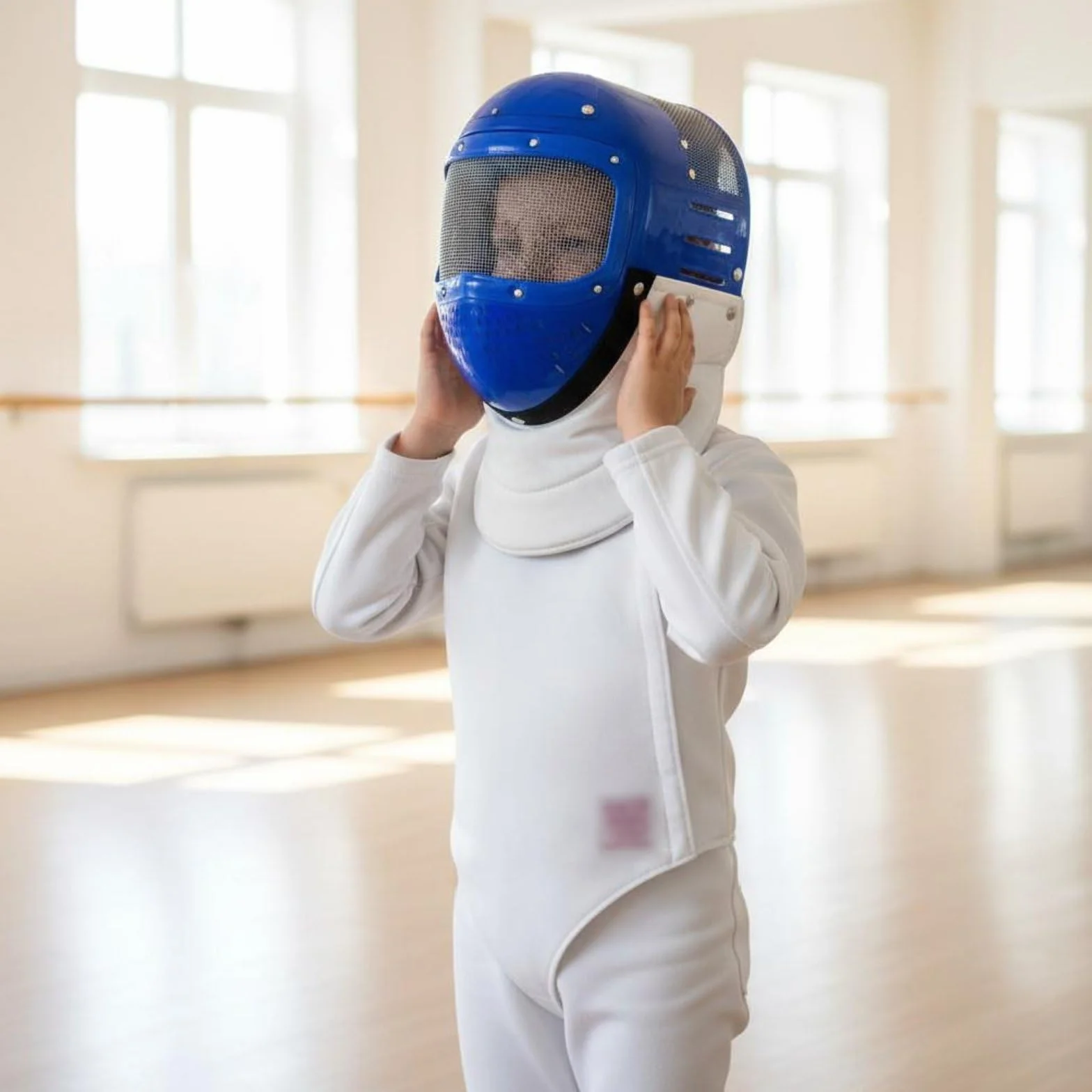 predolo Masque de Protection d'Escrime Enfant Grille Haute Résistance Plastique Débutants