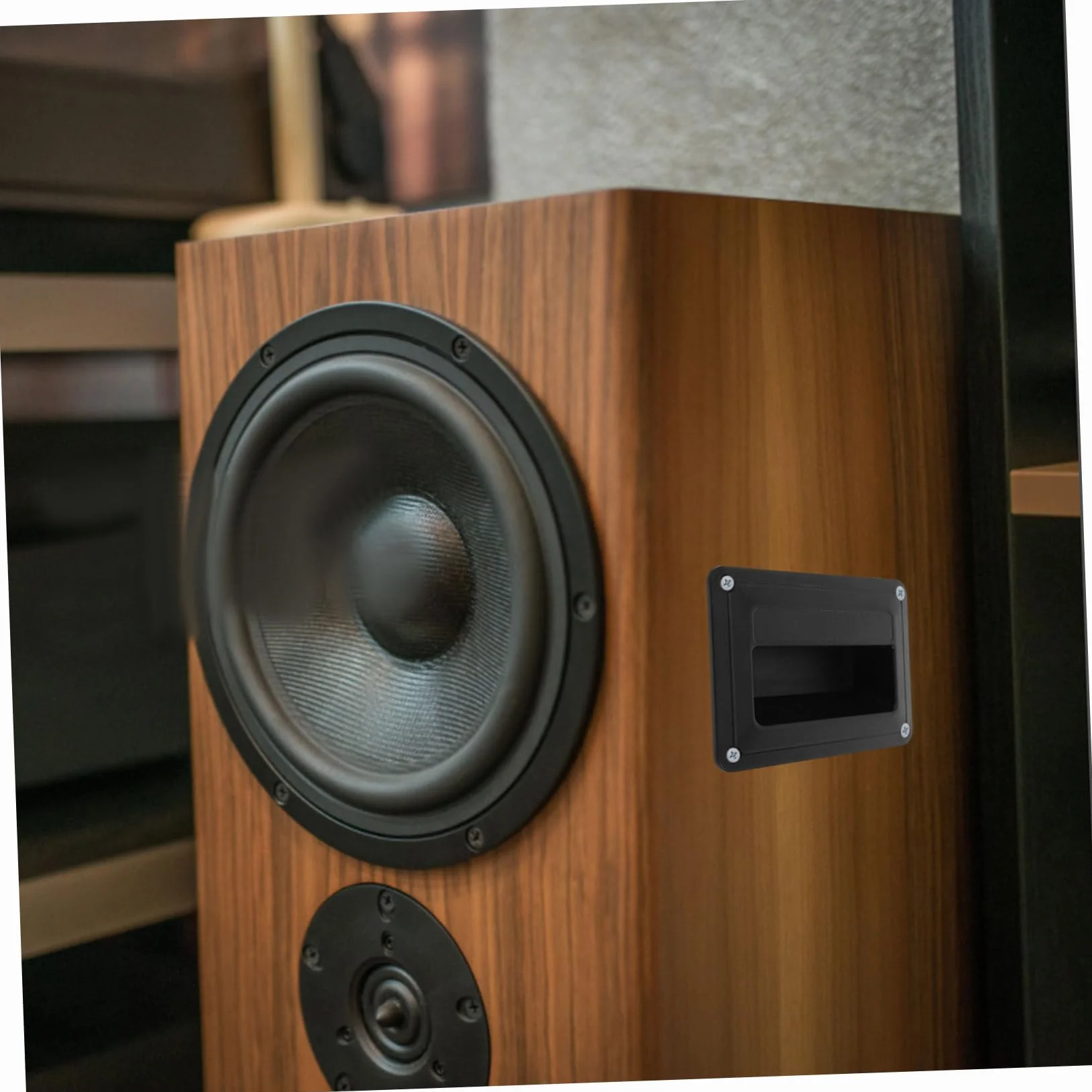 Homoyoyo Poignée Latérale de Haut-Parleur en Plastique pour Accessoires Audio, Petite Poignée Encastrée Pratique pour Enceintes, Lot de 4 Pièces pour Usage Scène ou Maison